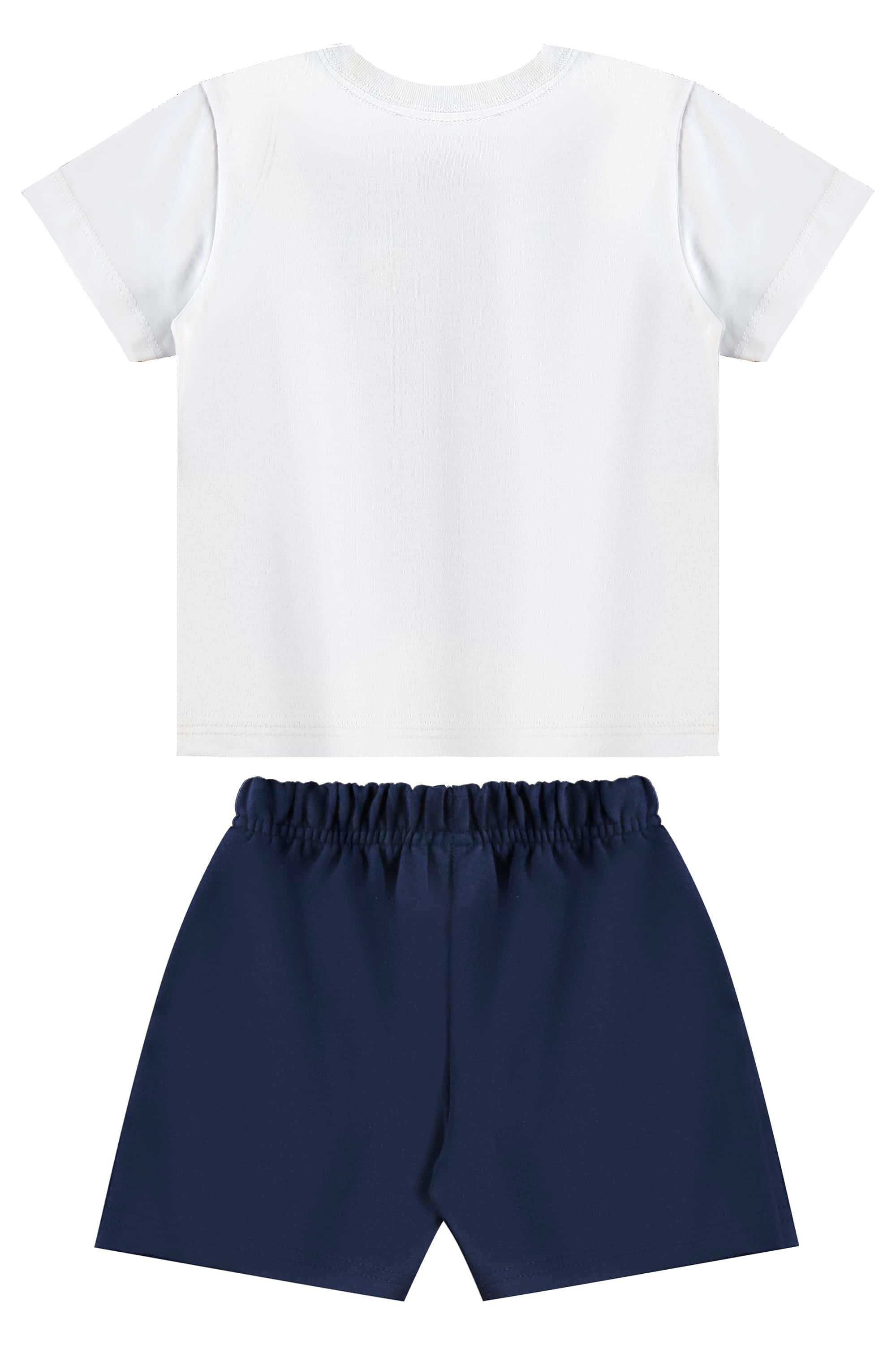 Conjunto com Camiseta de Dinossauro e Bermuda para Menino (Branco) Bee Loop - Imagem 22