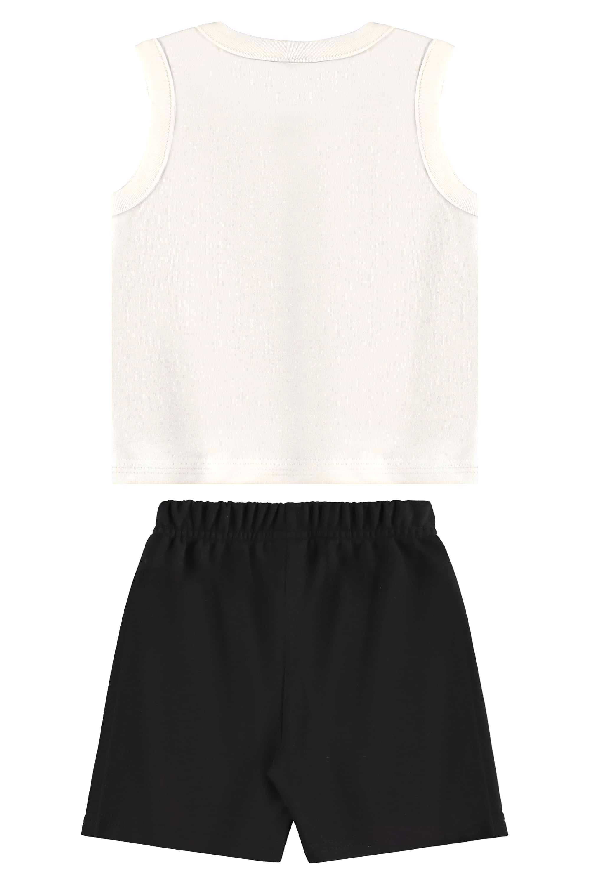 Conjunto com Regata de Carrinho e Bermuda para Menino (Off White) Bee Loop - Imagem 28