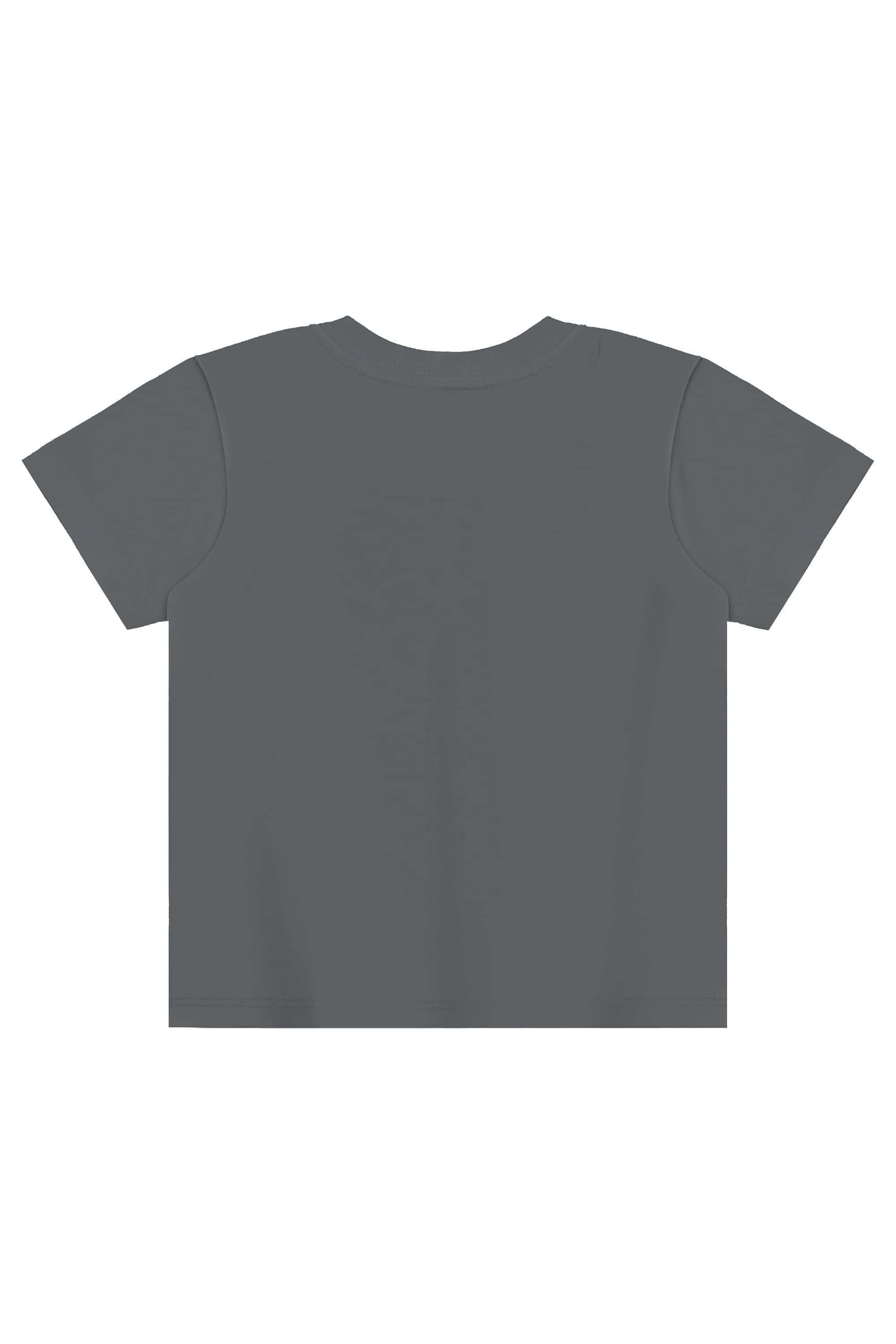 Conjunto com Camiseta e Bermuda com Folhas para Menino (Cinza) Bee Loop - Imagem 17