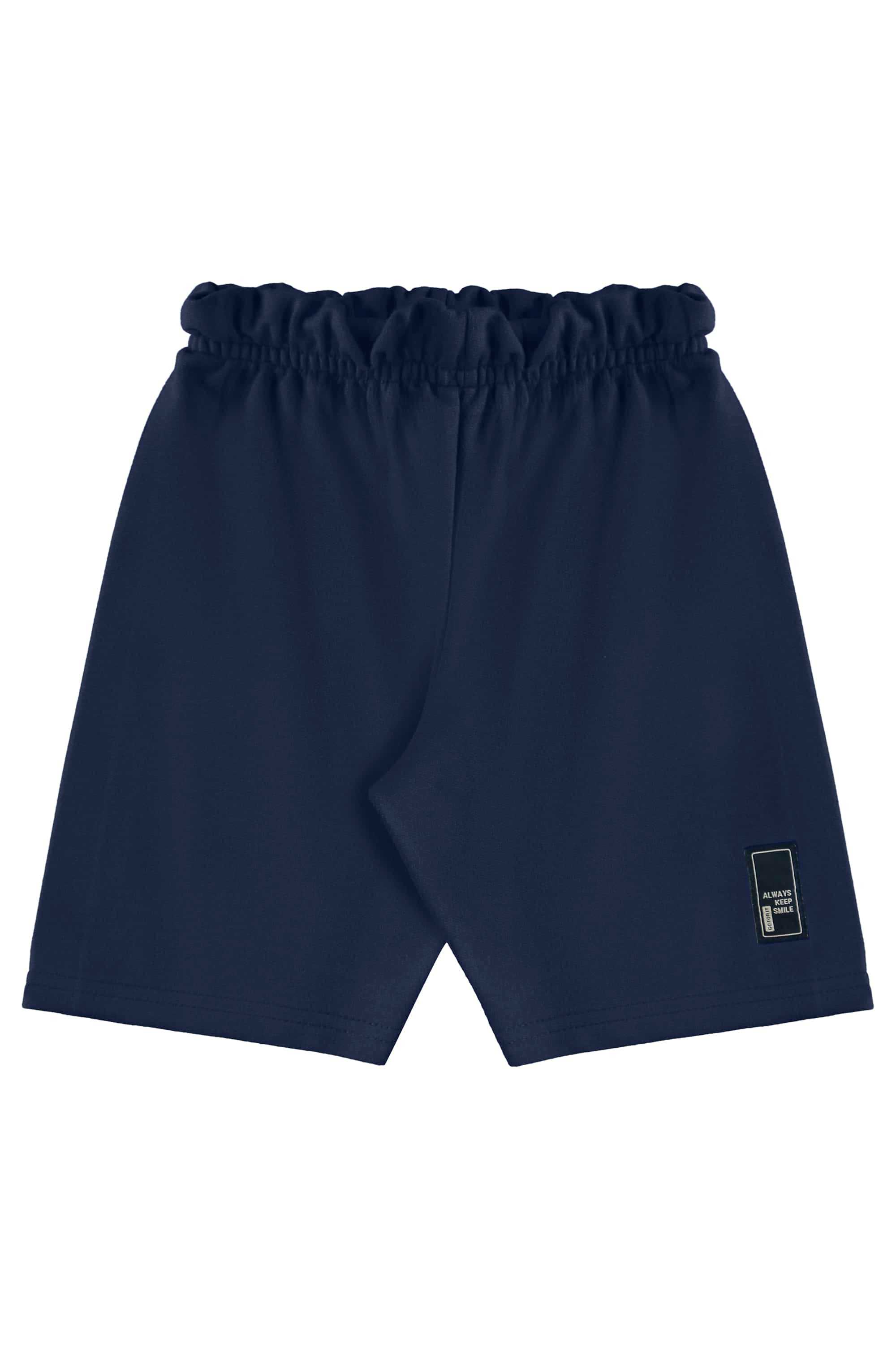 Conjunto com Regata Estampada e Bermuda para Menino (Azul) Bee Loop - Imagem 3