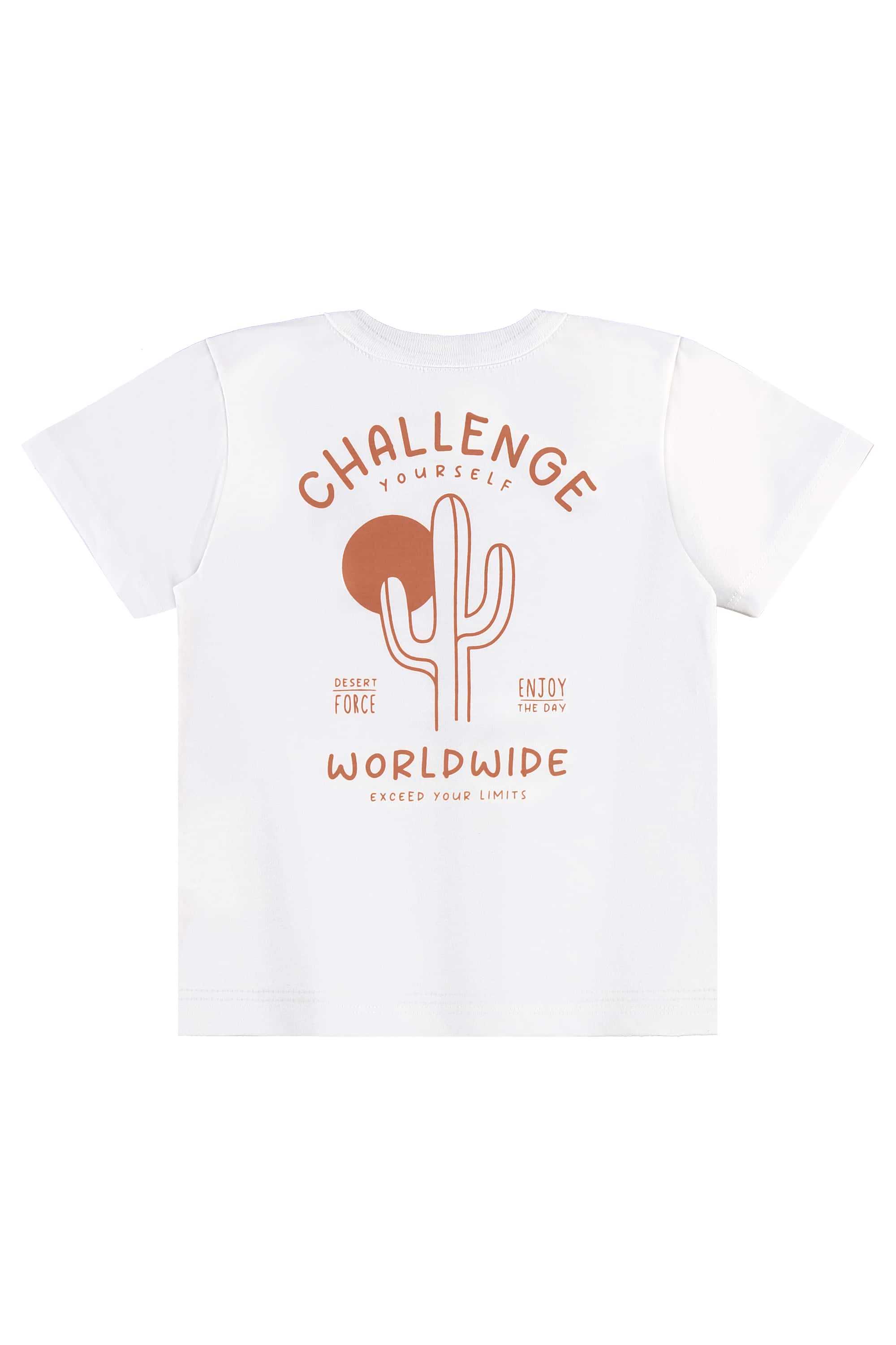 Conjunto com Camiseta Estampada e Bermuda para Menino (Branco) Bee Loop - Imagem 23