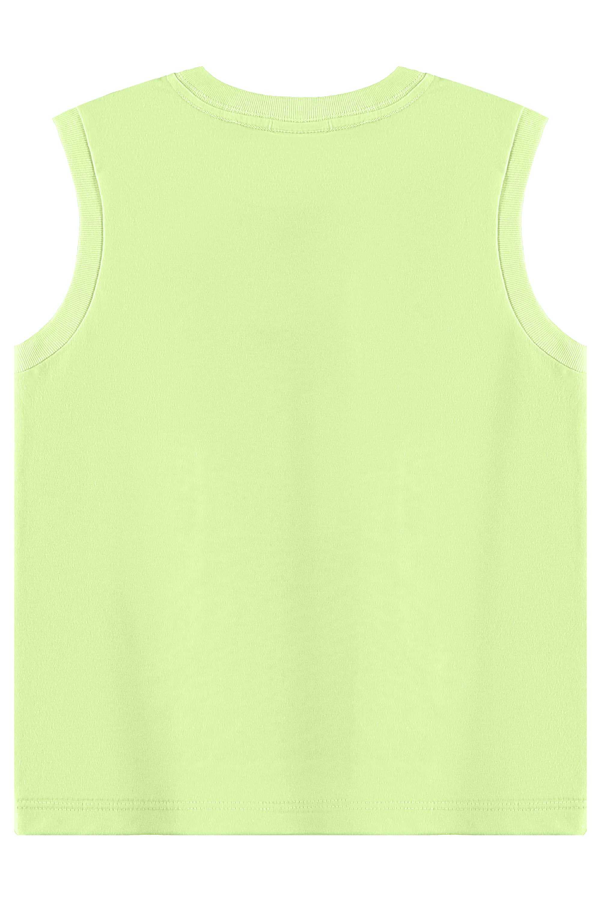 Conjunto de Folhas com Regata e Bermuda para Menino (Verde) Bee Loop - Imagem 27