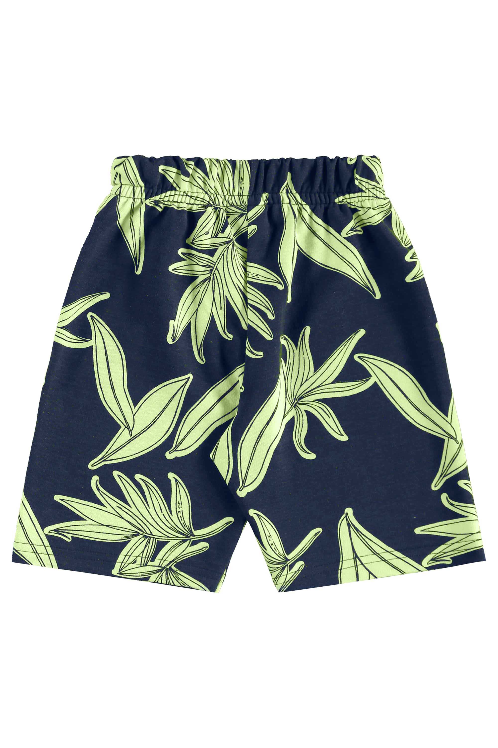 Conjunto de Folhas com Regata e Bermuda para Menino (Verde) Bee Loop - Imagem 28