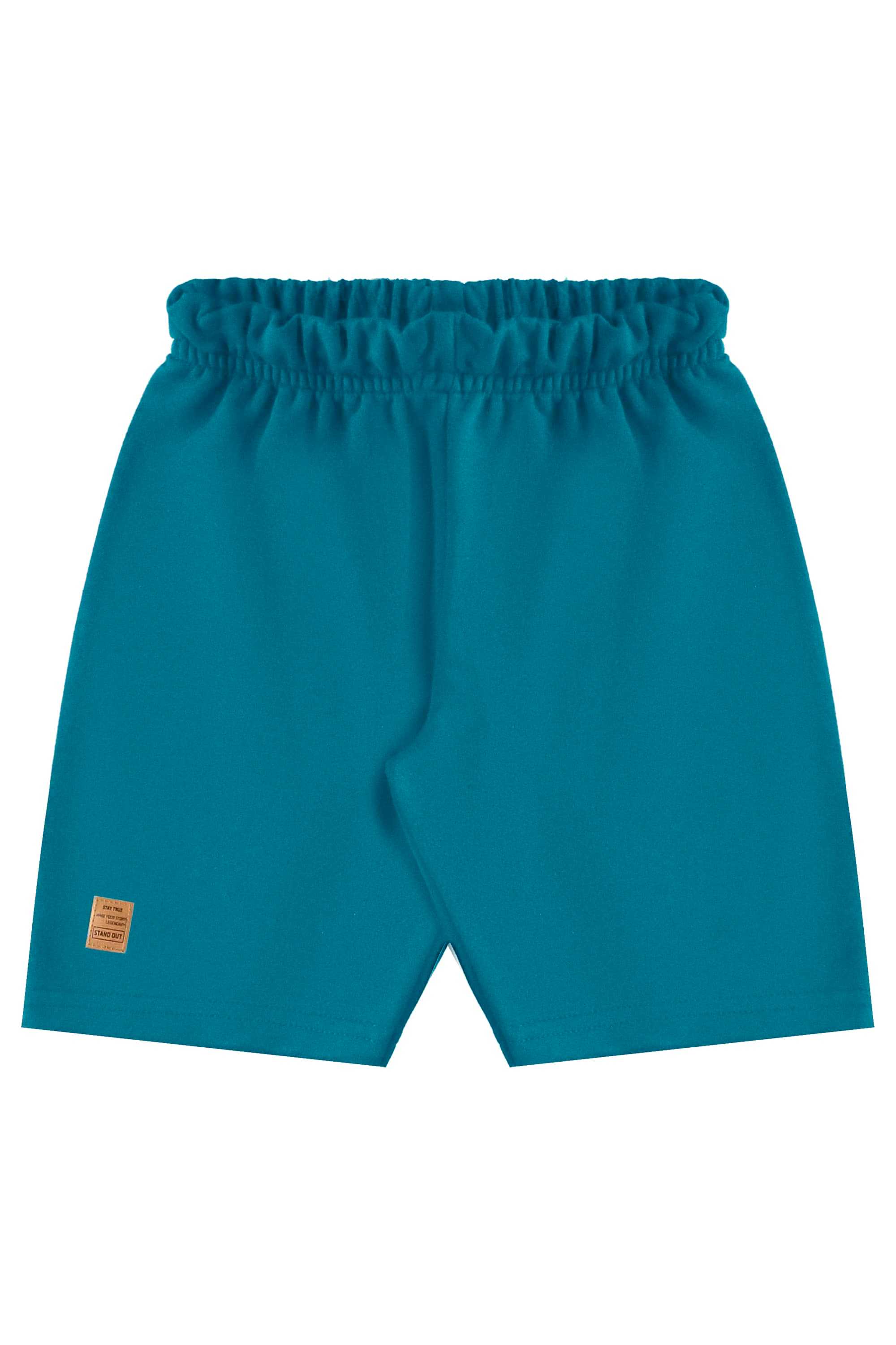 Conjunto com Camiseta de Folhas e Bermuda para Menino (Marrom) Bee Loop - Imagem 21