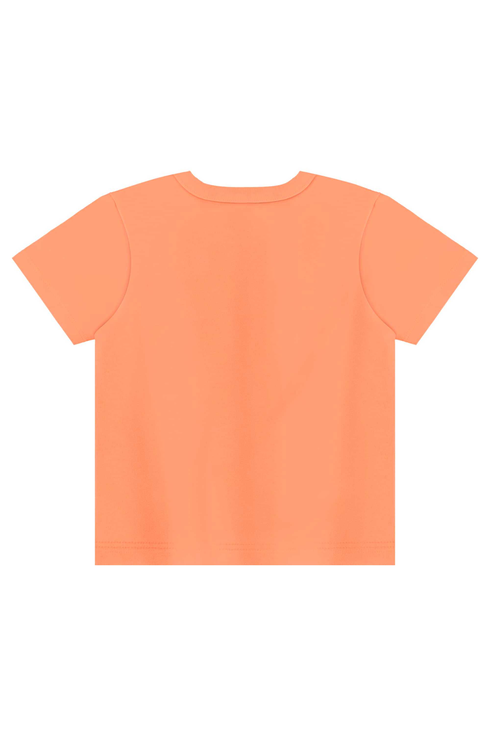 Conjunto Estampado com Camiseta e Bermuda para Menino (Laranja) Bee Loop - Imagem 35