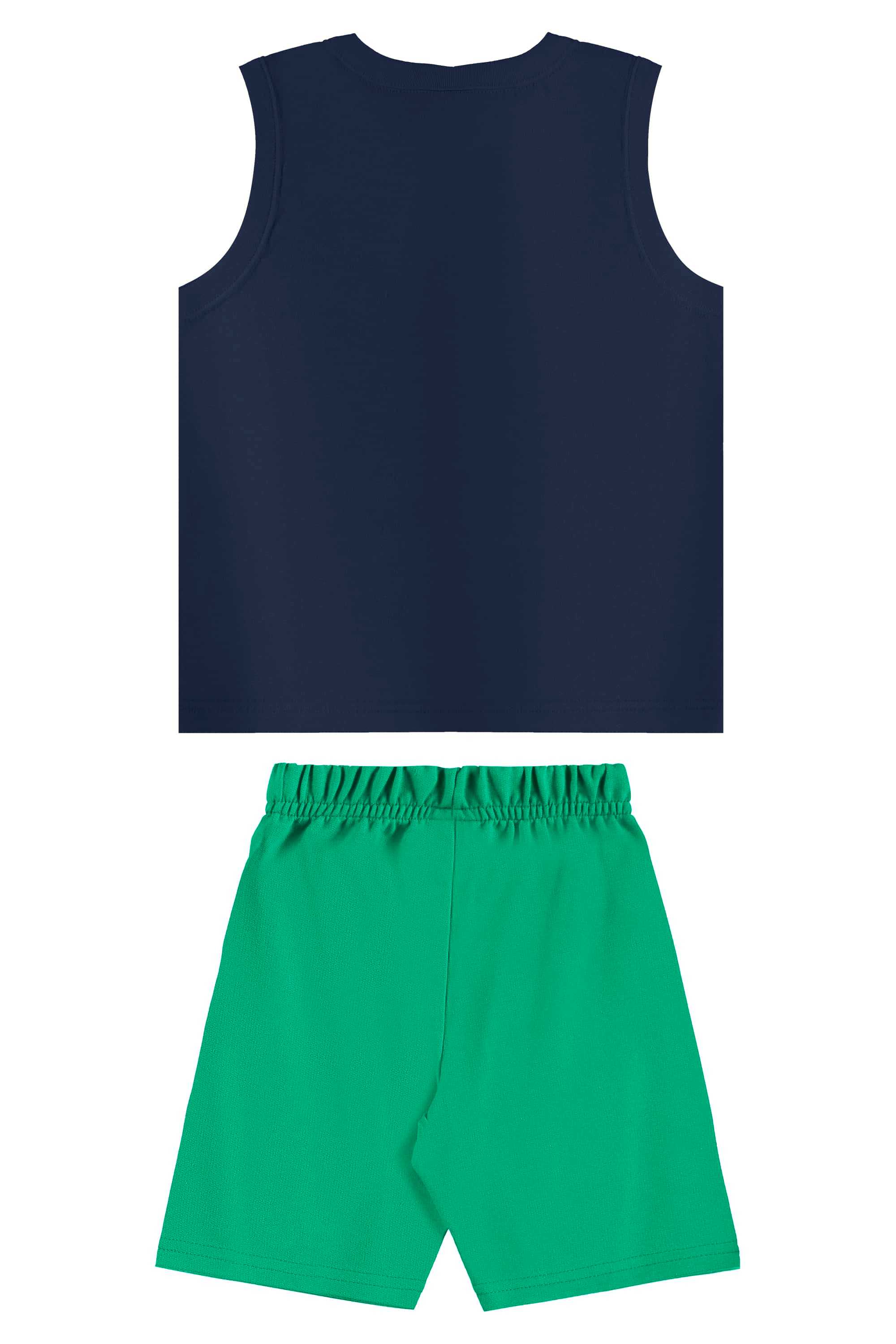Conjunto com Regata Estampada e Bermuda para Menino (Azul Marinho) Bee Loop - Imagem 22