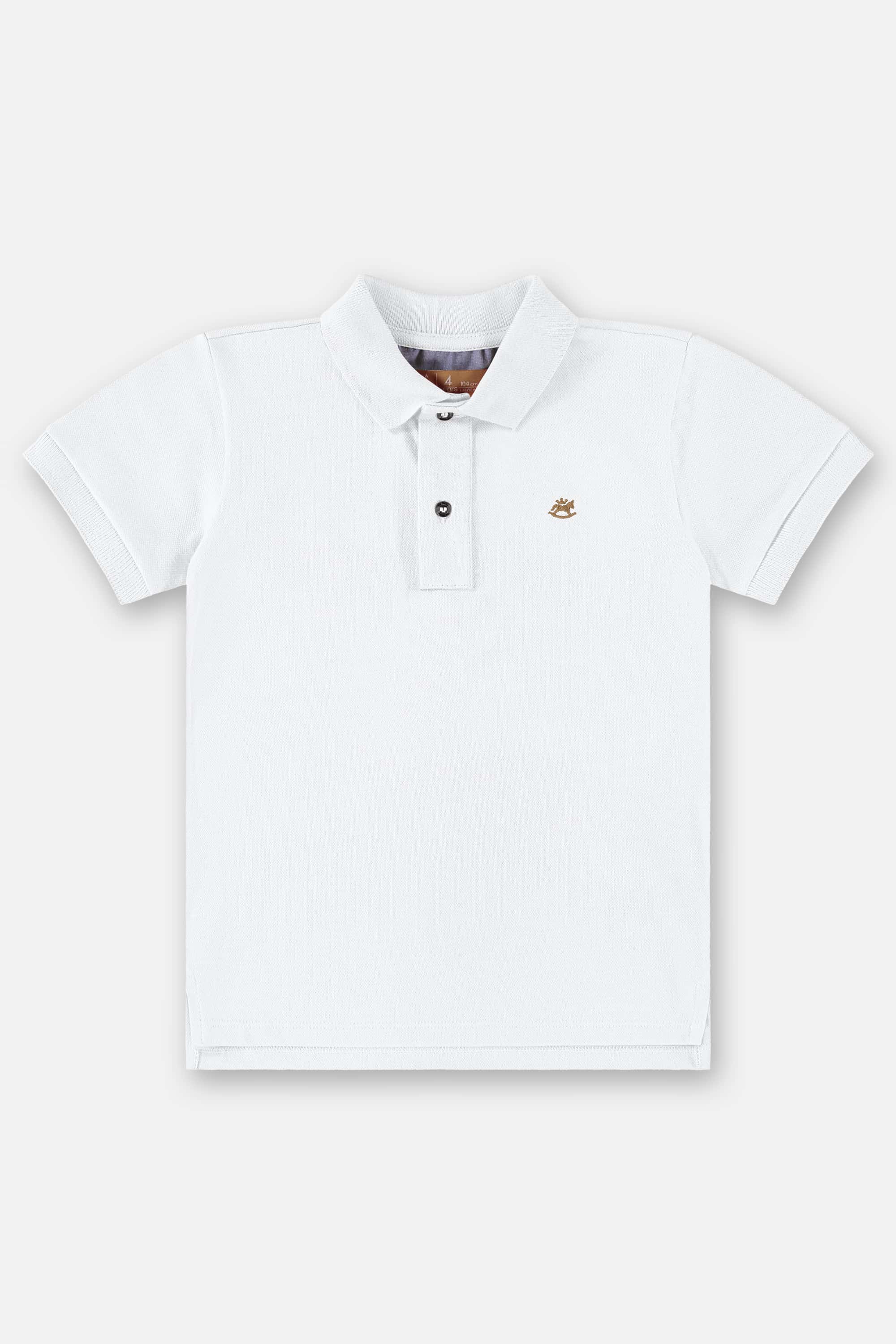 Camisa Polo Infantil Básica para Meninos (Branco) Up Baby - Imagem 13