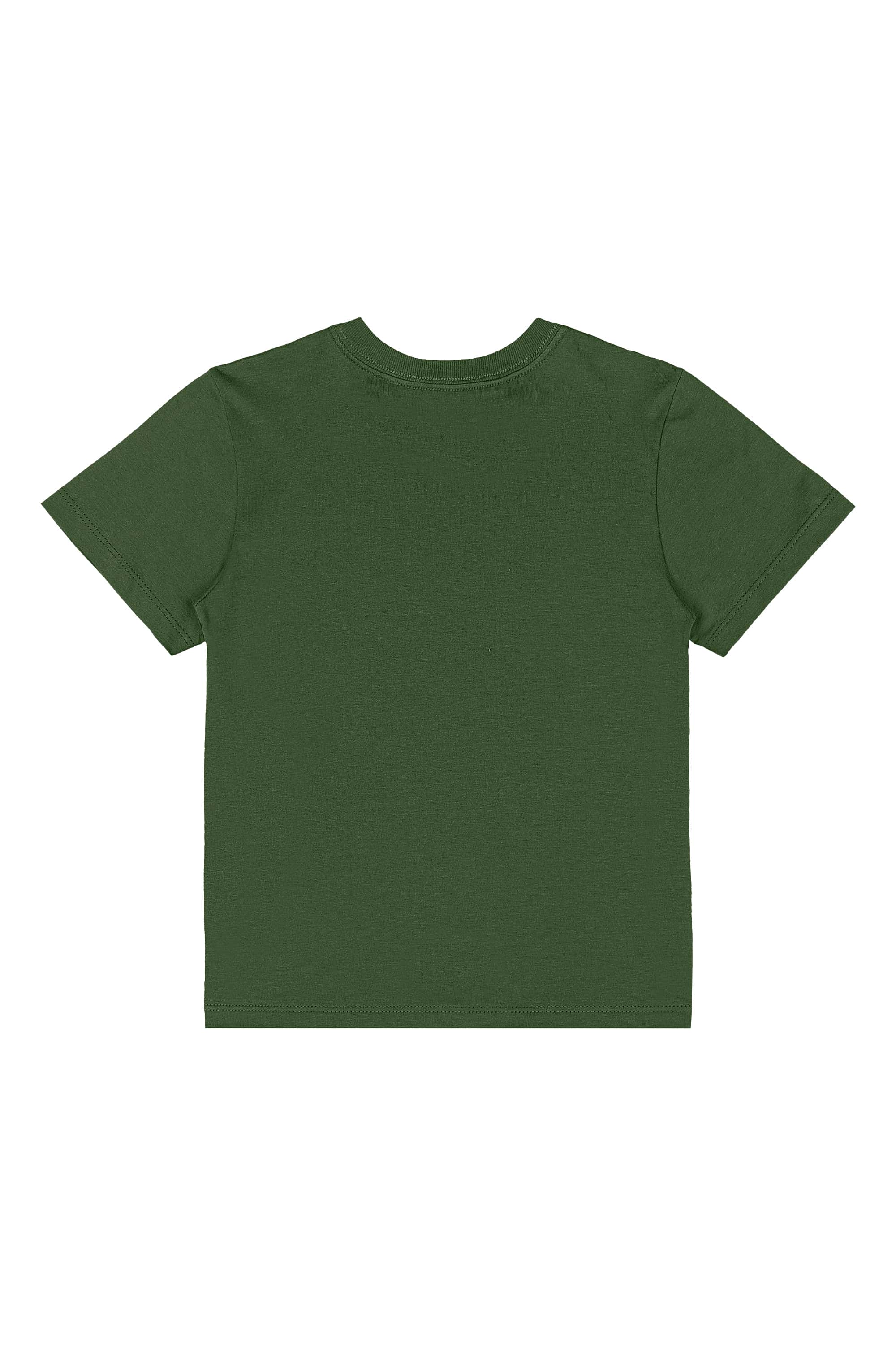 Camiseta Infantil Masculina Chill Summer em Meia Malha (Verde Escuro) Quimby - Imagem 18