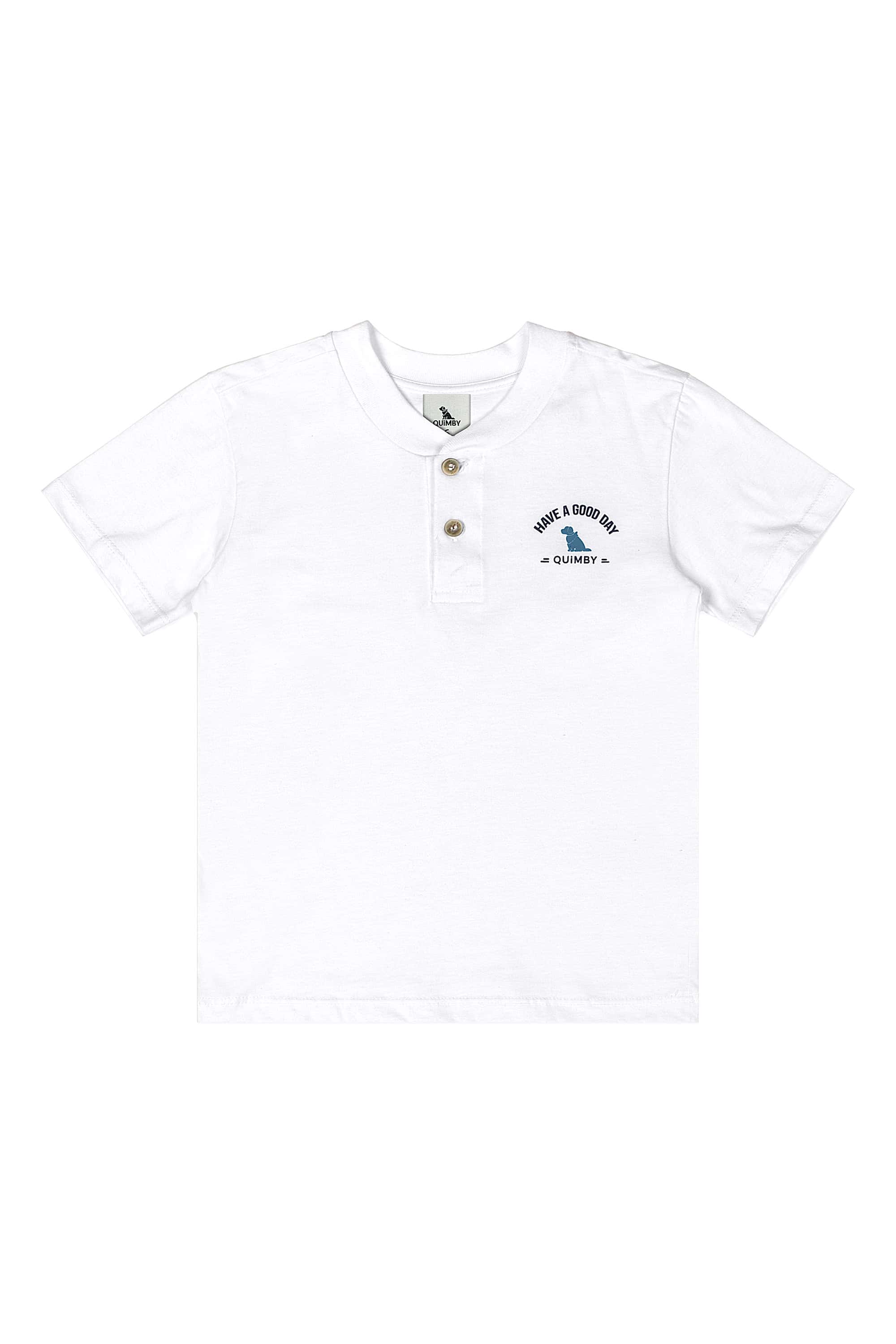 Conjunto para Menino com Camiseta e Bermuda (Branco) Quimby - Imagem 3