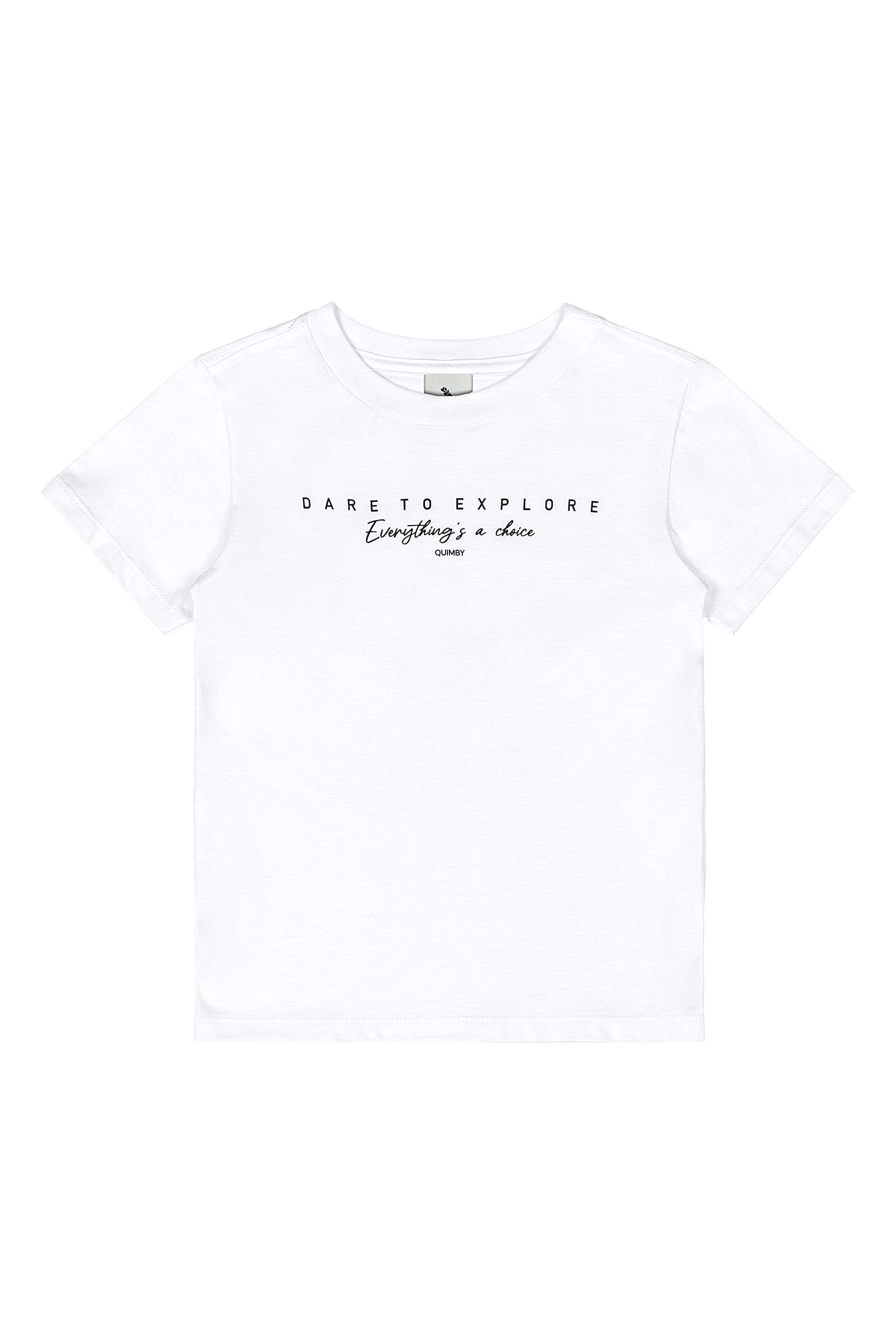 Conjunto com Camiseta e Bermuda Infantil (Branco) Quimby - Imagem 3