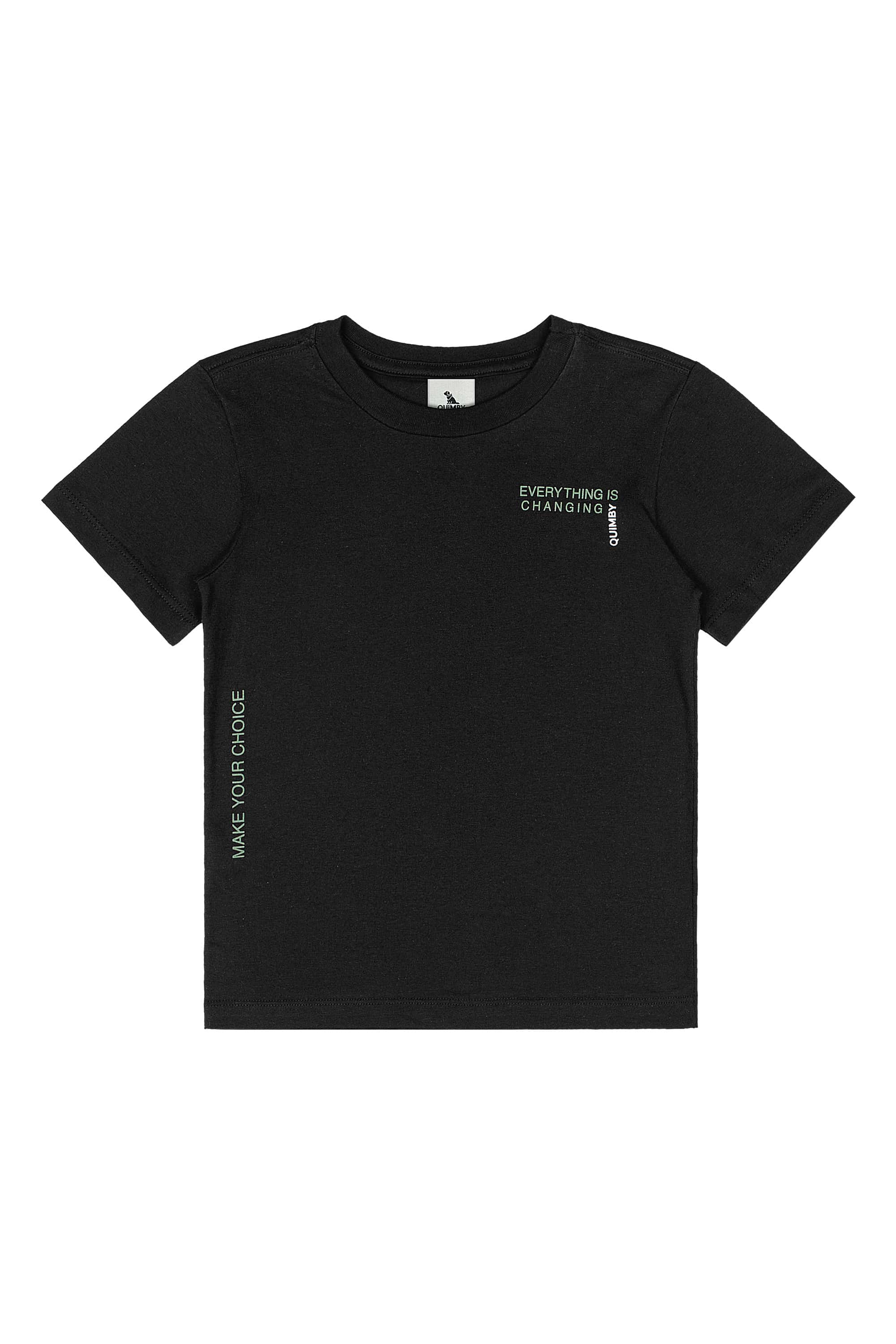 Conjunto Infantil com Camiseta e Bermuda (Preto) Quimby - Imagem 24