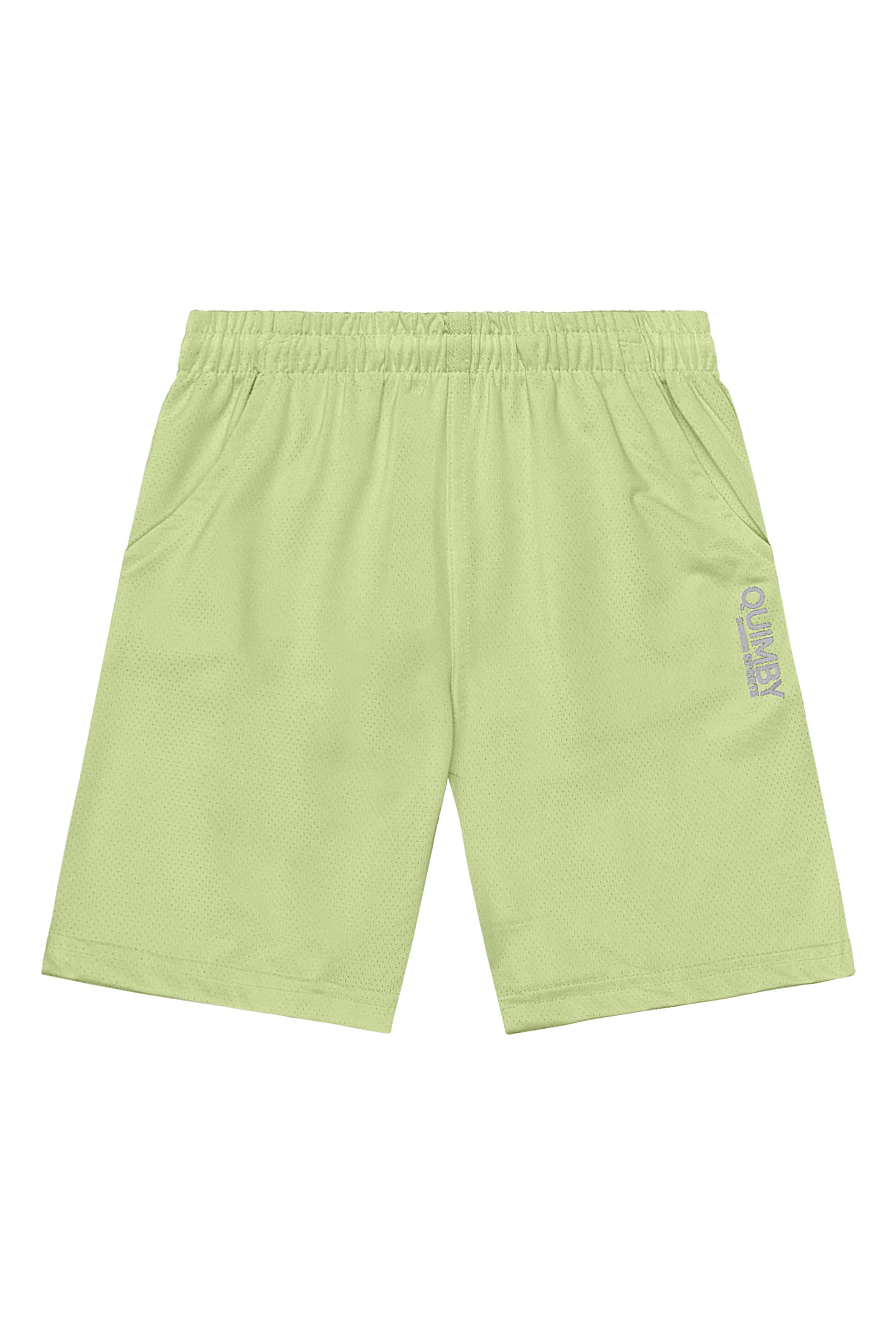 Bermuda Infantil Masculino em Malha Dry Fit (Verde) Quimby