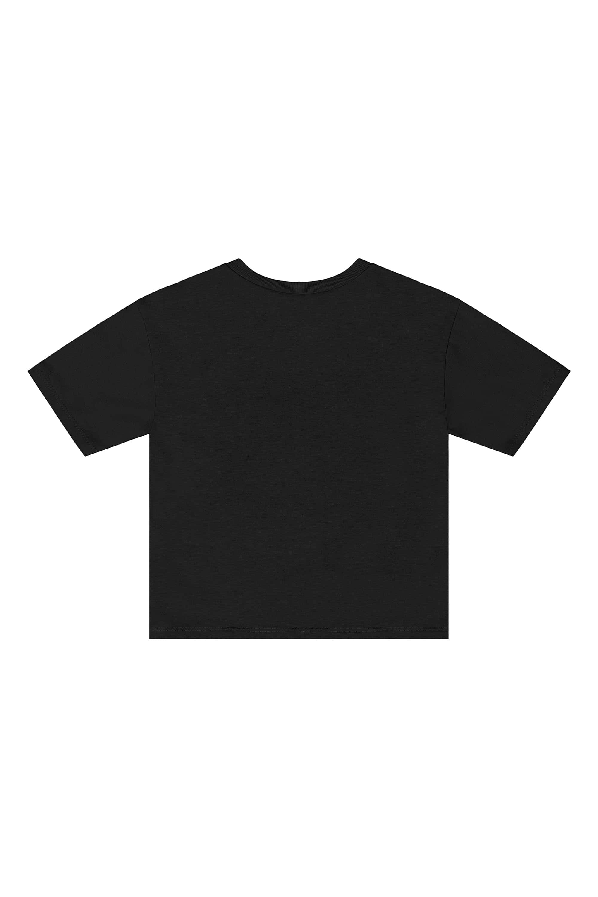 Conjunto Infantil com Blusa e Saia de Bolinhas (Preto) Quimby - Imagem 5