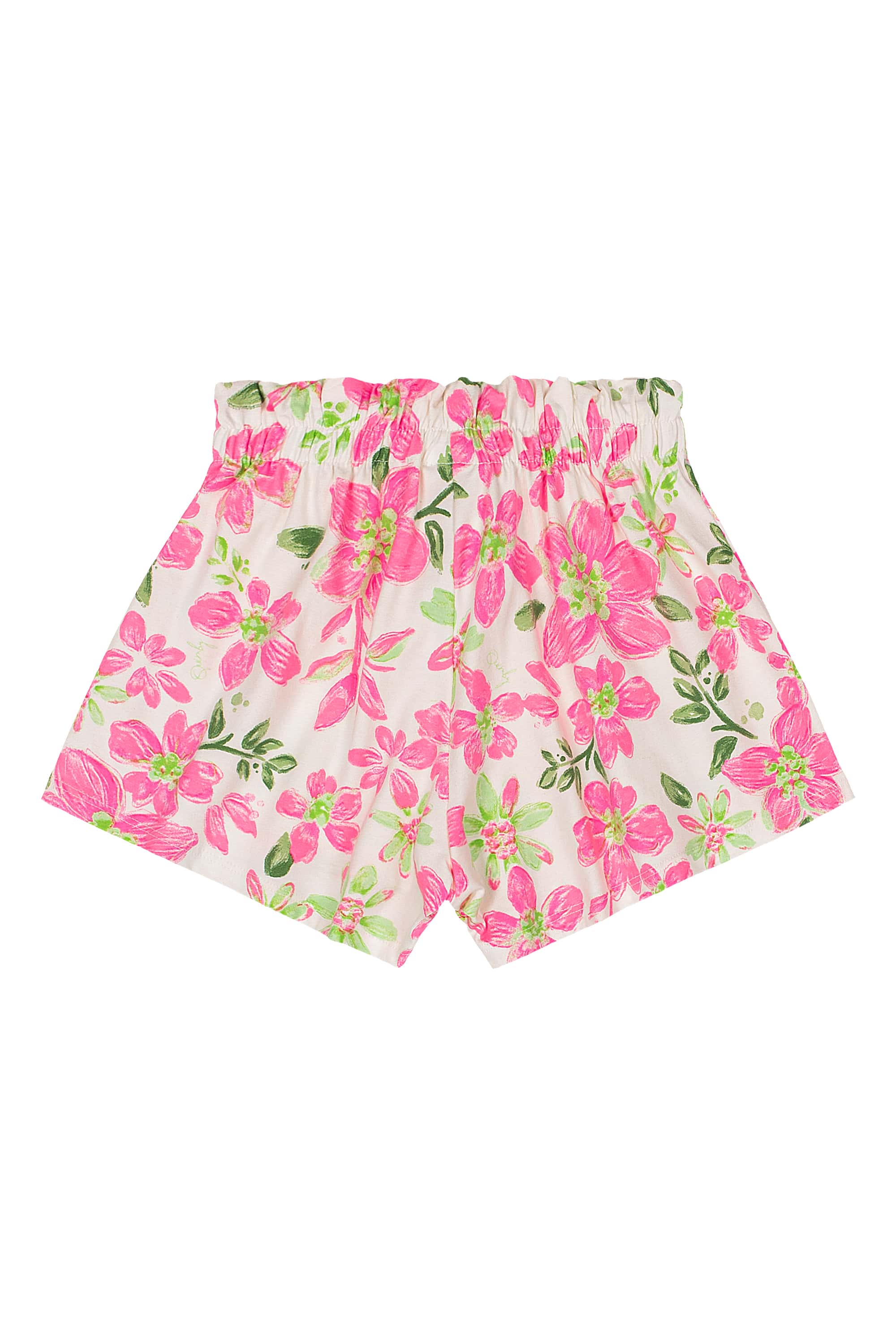 Conjunto Infantil com Blusa e Short Floral (Rosa) Quimby - Imagem 6