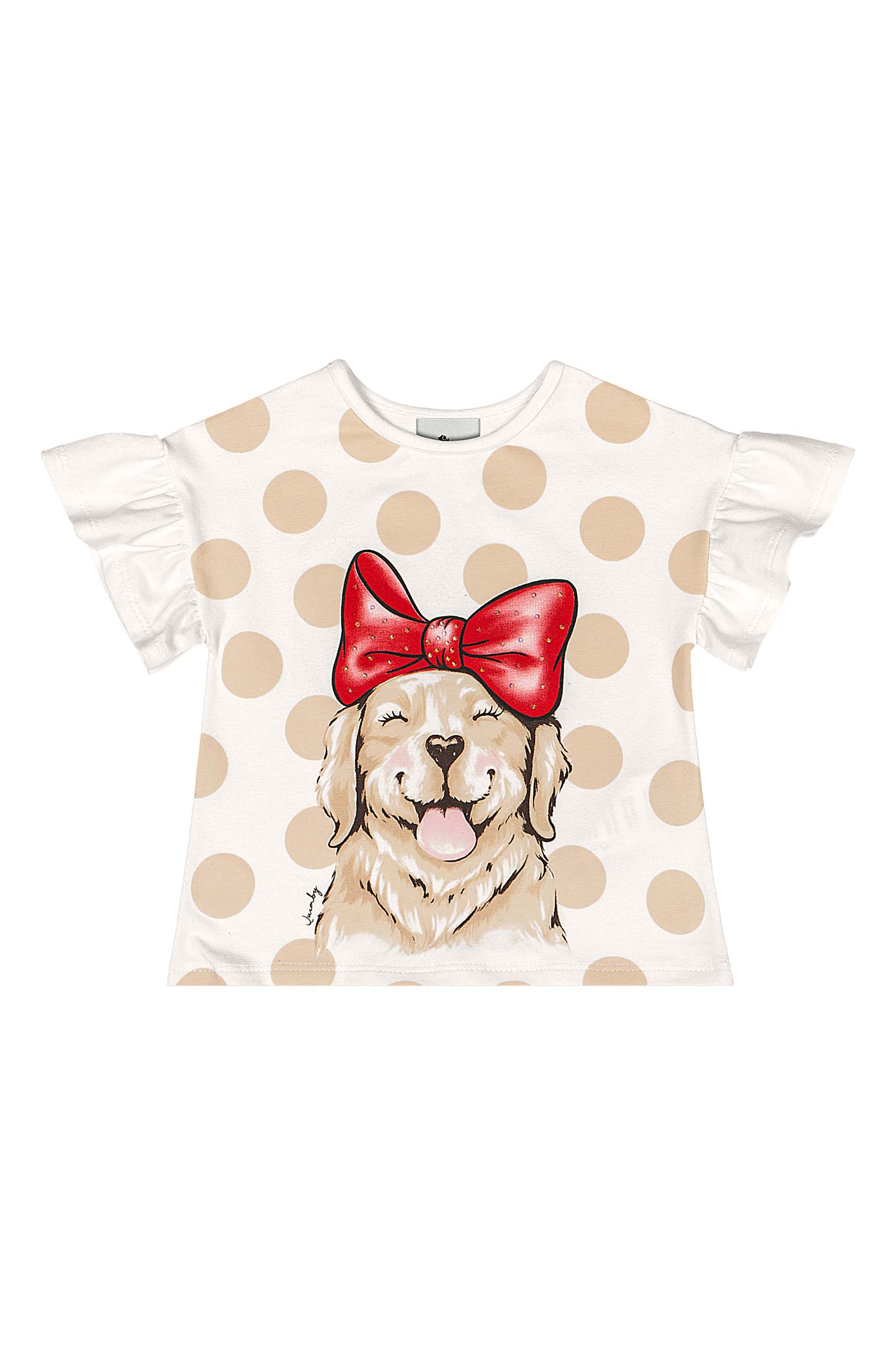 Conjunto Bebê com Blusa e Bermuda Ciclista (Vermelho) Quimby - Imagem 2