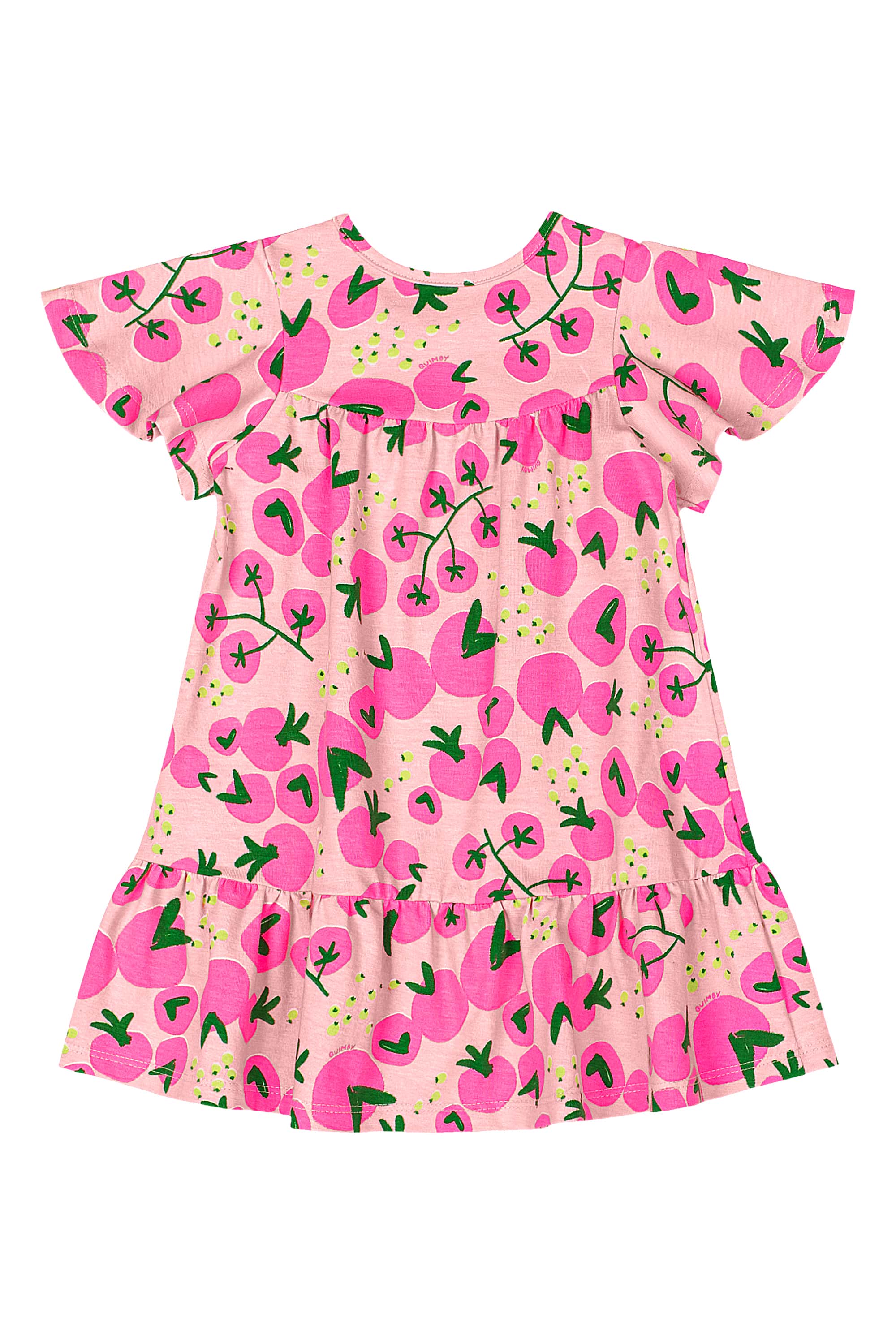 Vestido em Cotton Tomates para Bebê (Rosa) Quimby - Imagem 6