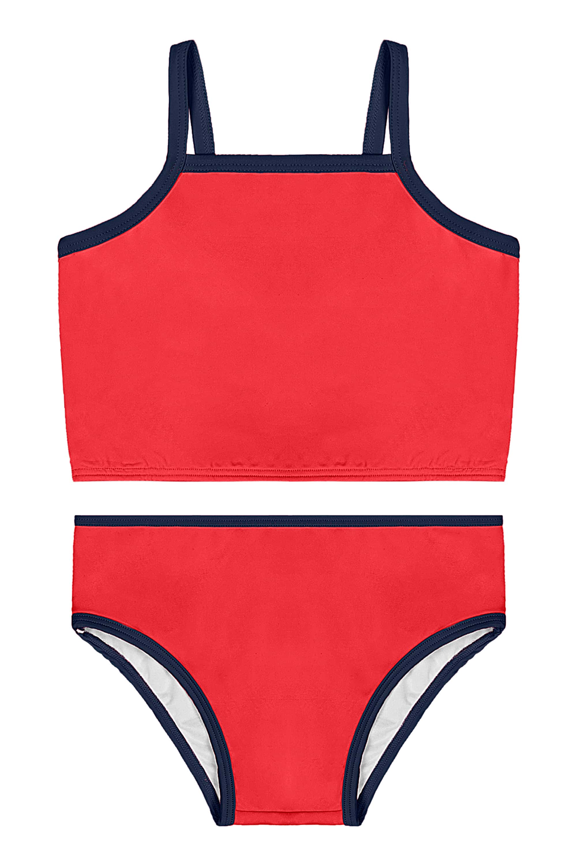 Biquíni Infantil em Poliéster UV FPS +50 (Vermelho) Quimby