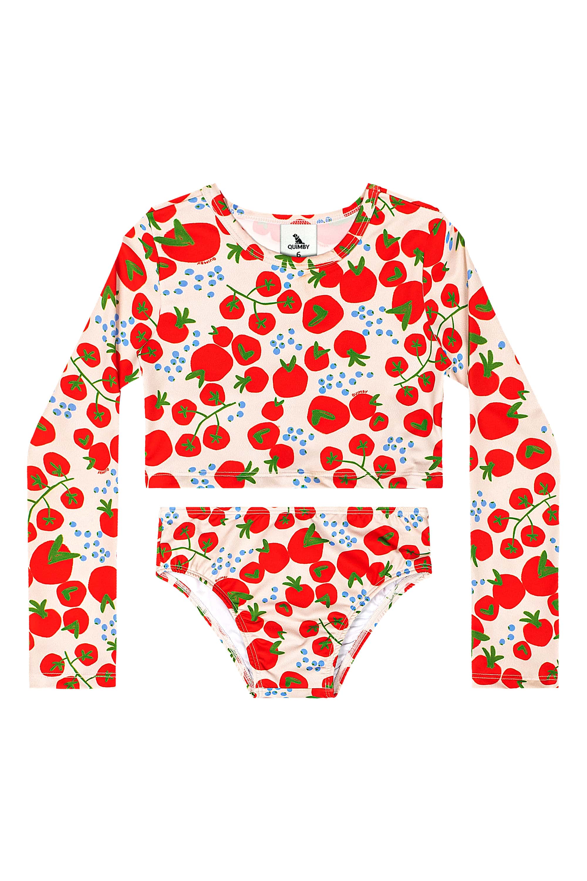 Biquíni Manga Longa com FPS +50 Infantil (Bege) Quimby