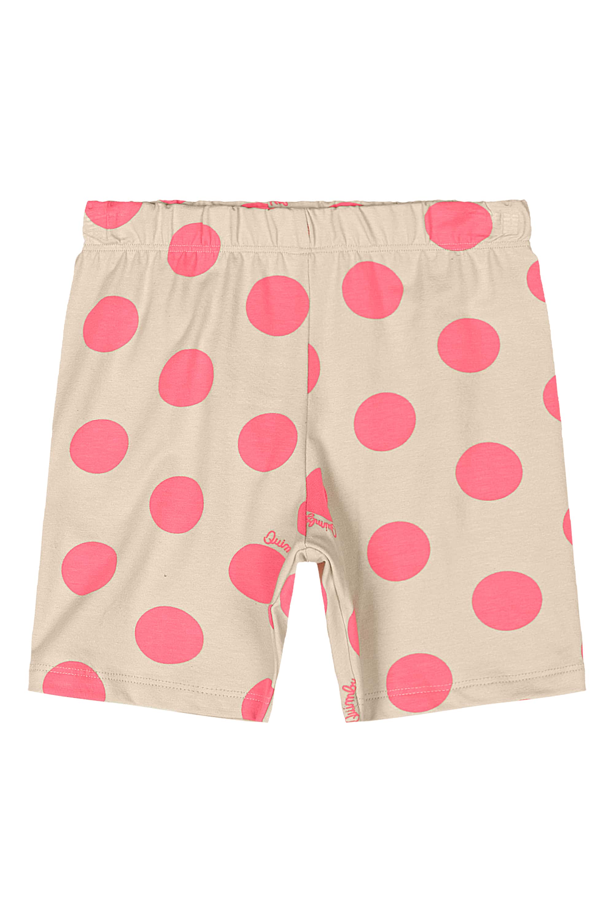 Bermuda Ciclista Estampada Infantil em Cotton (Bege) Quimby