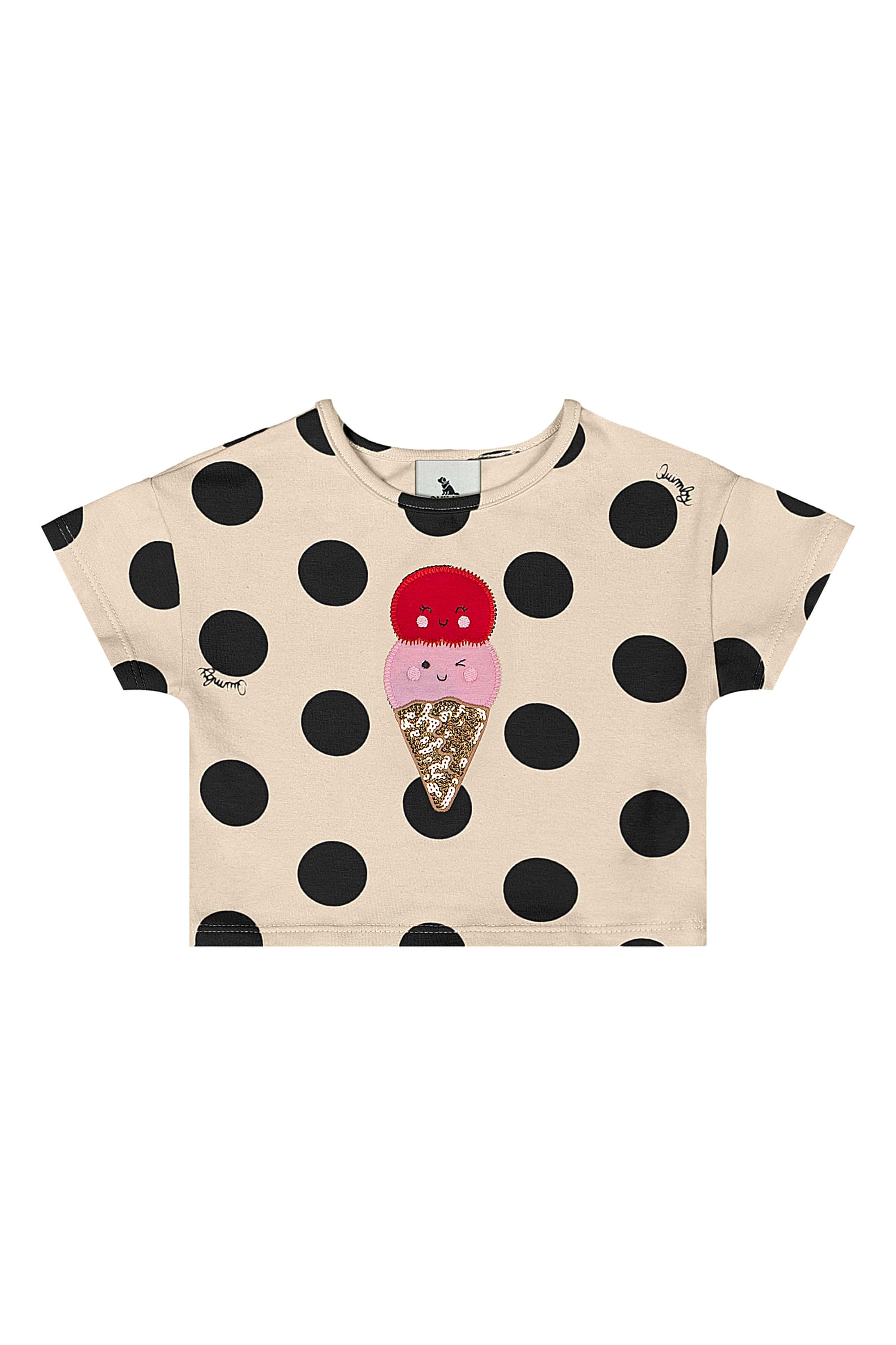 Conjunto com Blusa e Short para Bebê Menina (Preto) Quimby - Imagem 22