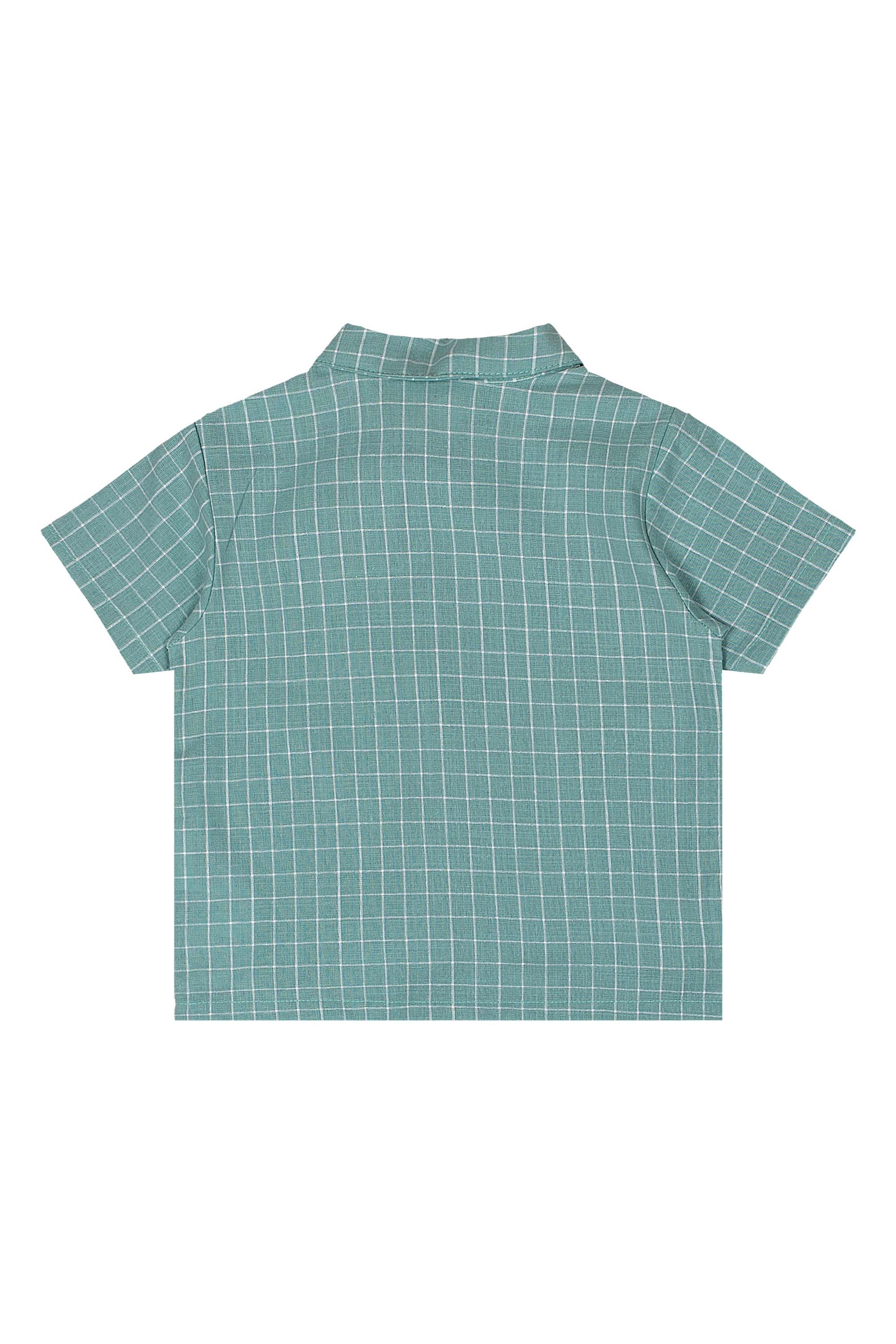 Conjunto Bebê Menino com Camisa e Bermuda (Verde) Quimby - Imagem 29