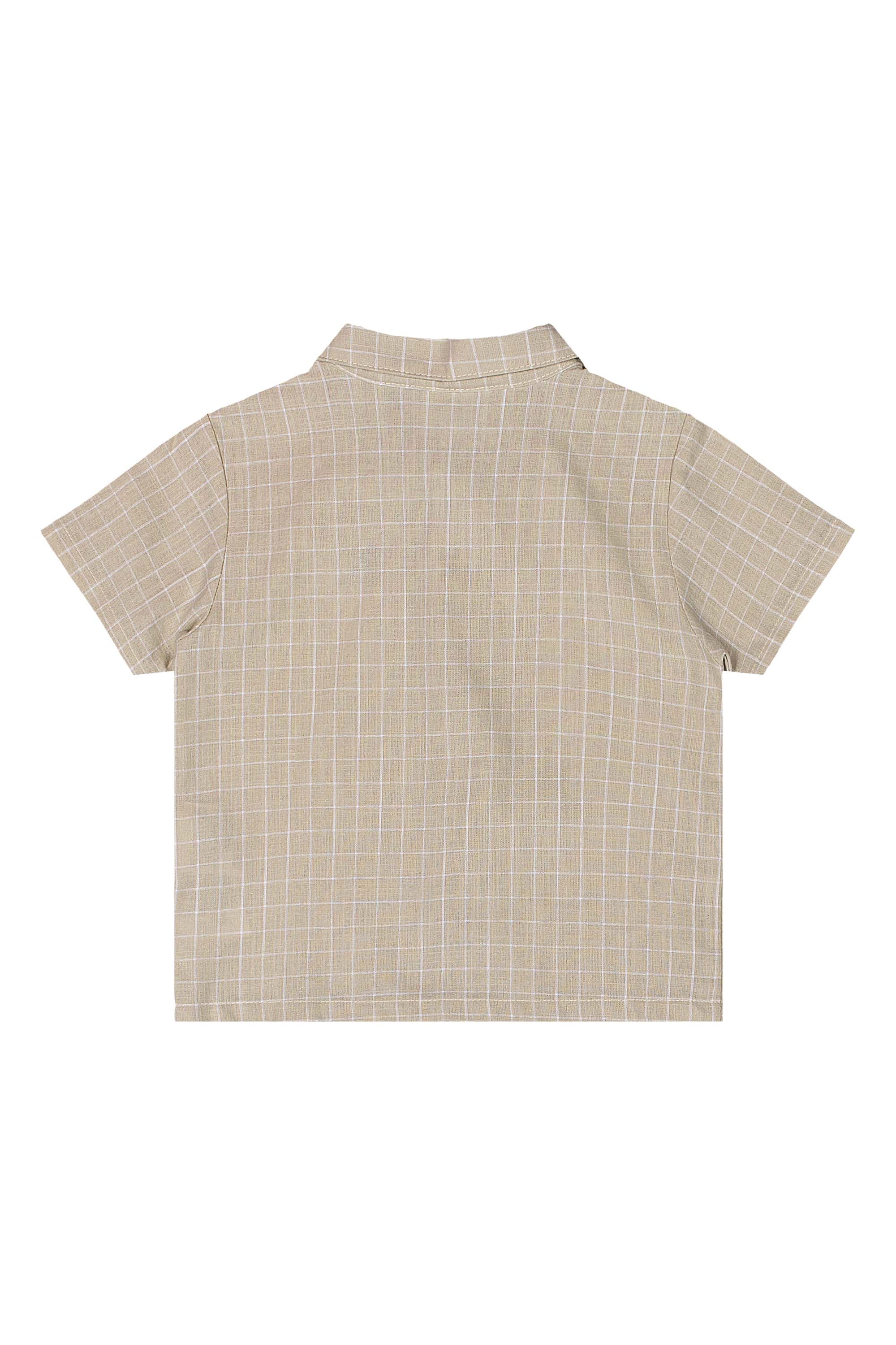 Conjunto Bebê Menino com Camisa e Bermuda (Bege) Quimby - Imagem 6