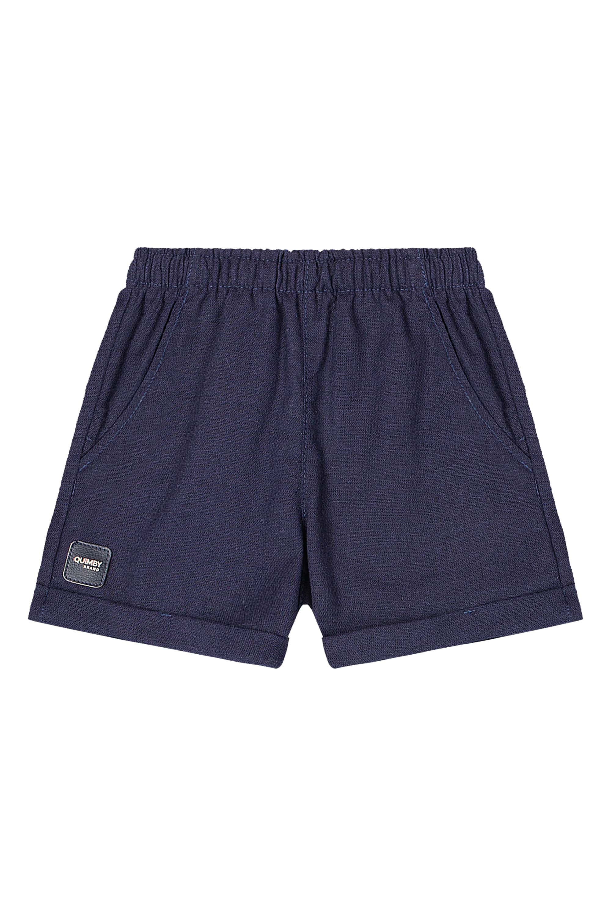 Conjunto Bebê Menino com Camisa e Bermuda (Bege) Quimby - Imagem 25
