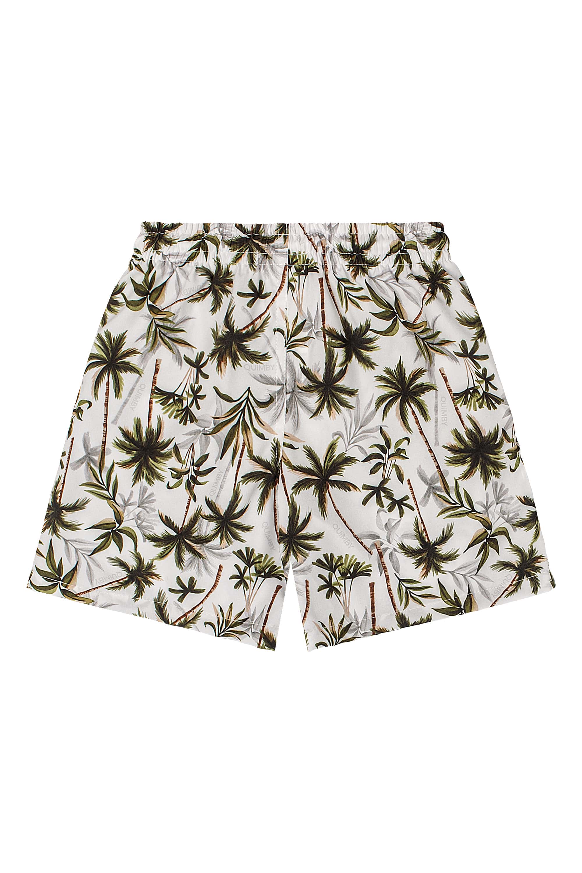 Bermuda Boxer Infantil em Microfibra (Off White) Quimby - Imagem 22