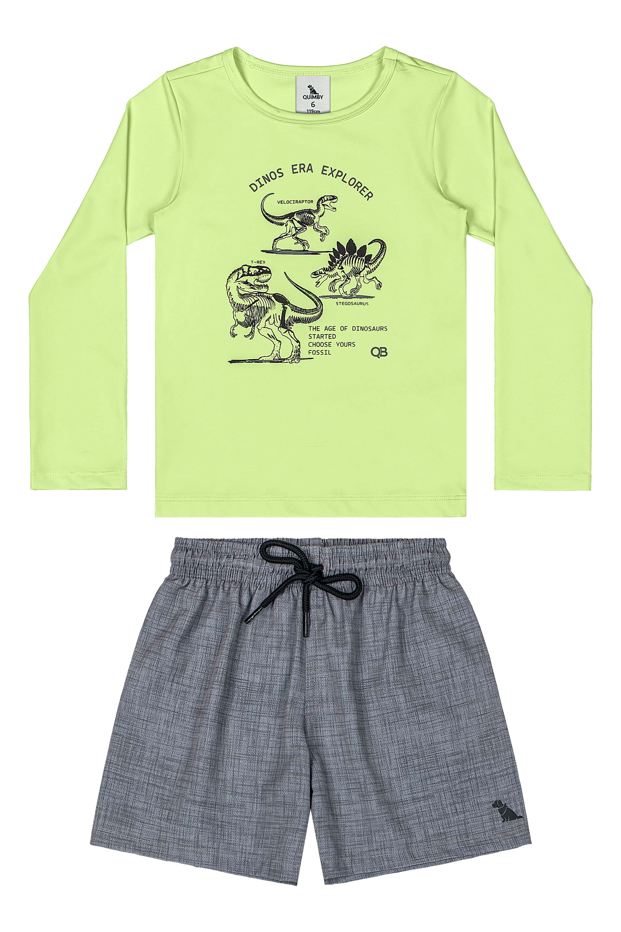 Conjunto de Praia para Menino com FPS +50 (Verde) Quimby - Imagem 16