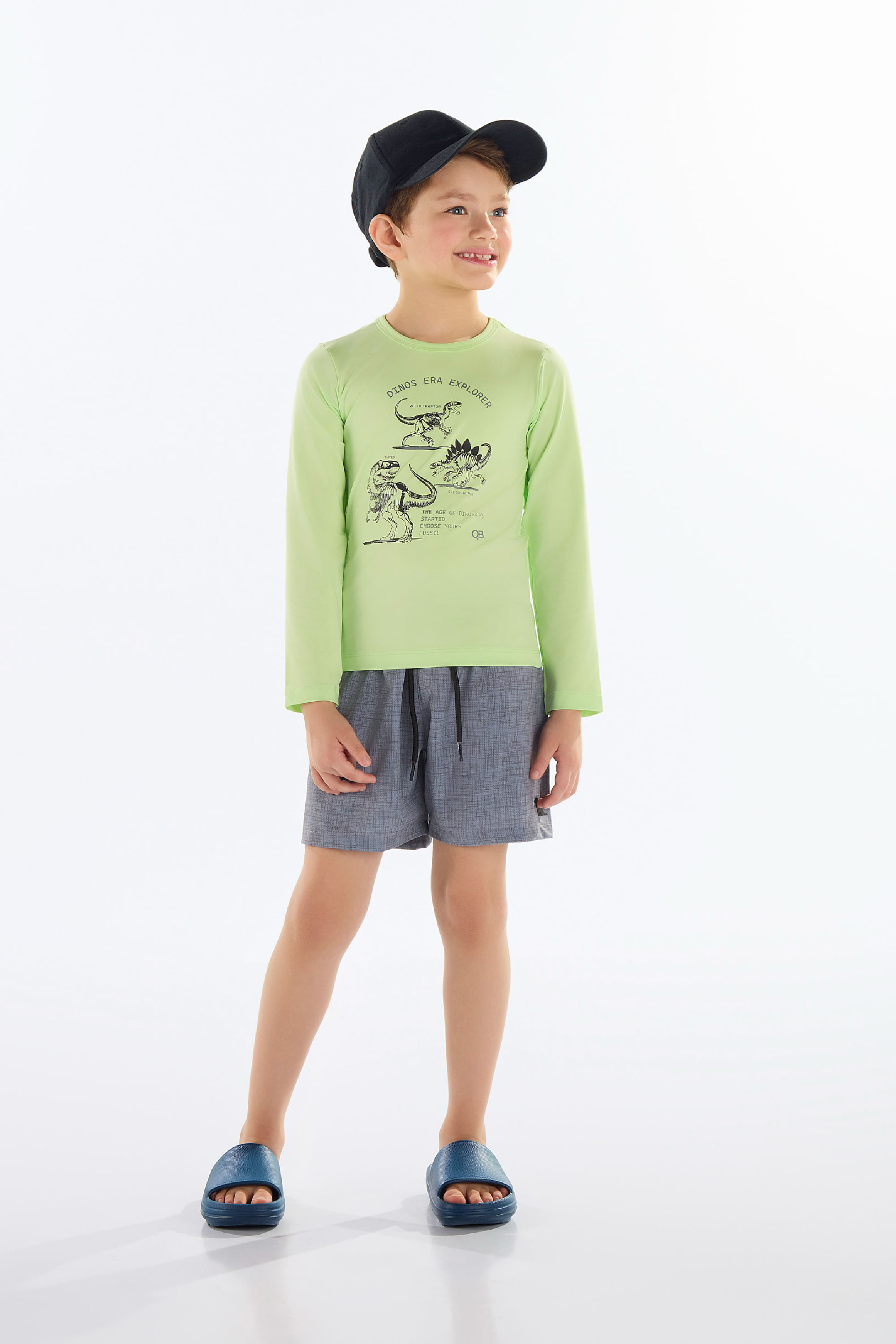 Conjunto de Praia para Menino com FPS +50 (Verde) Quimby - Imagem 43