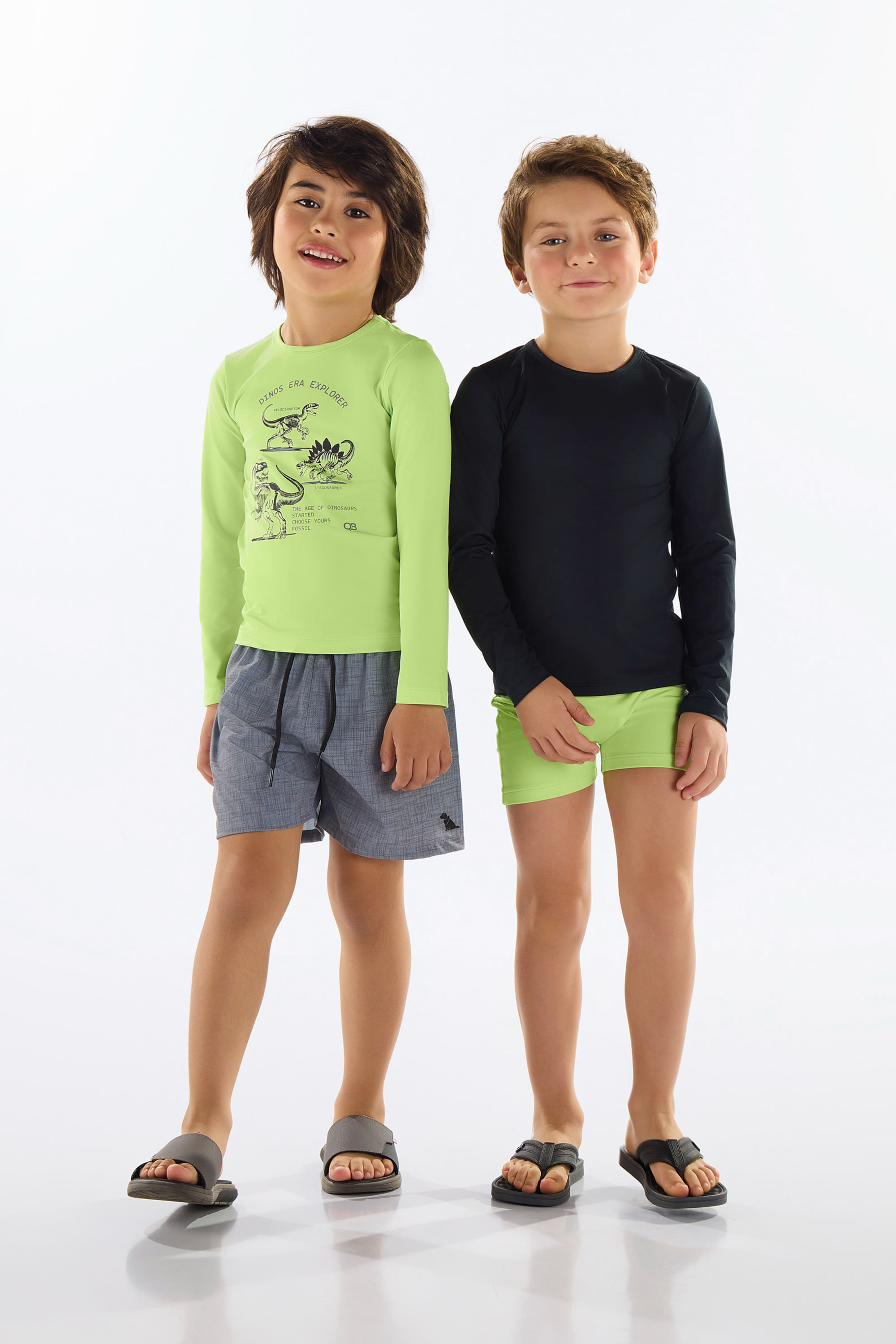 Conjunto de Praia para Menino com FPS +50 (Verde) Quimby - Imagem 70