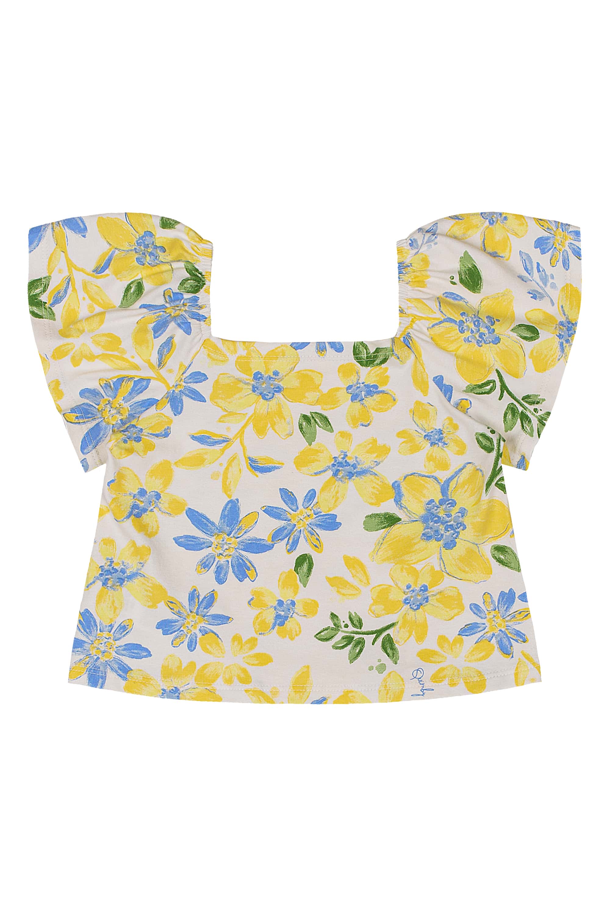 Conjunto com Blusa e Saia Jeans Infantil (Amarelo) Quimby - Imagem 39