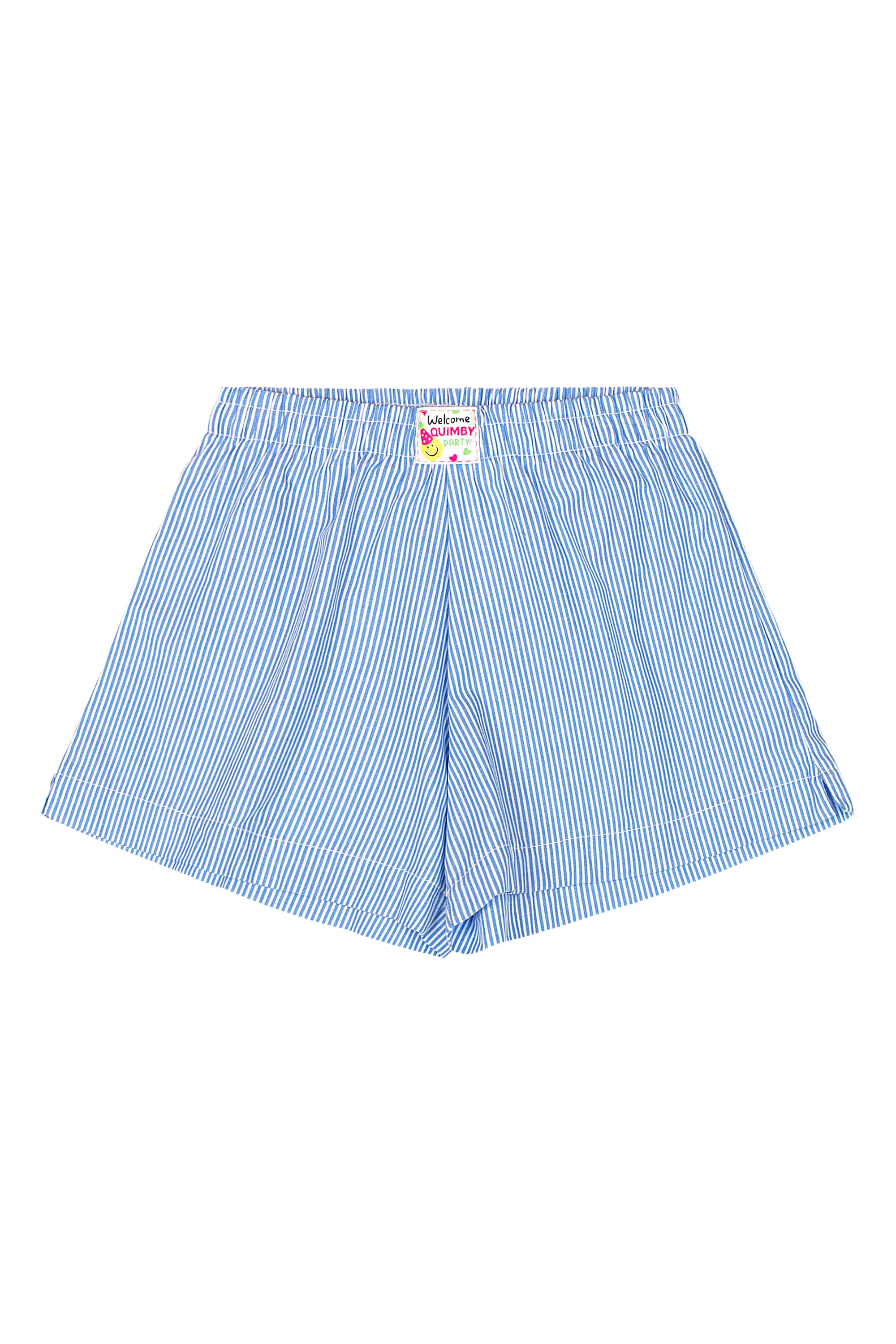 Conjunto Infantil com Cropped e Short Listrado (Branco) Quimby - Imagem 16
