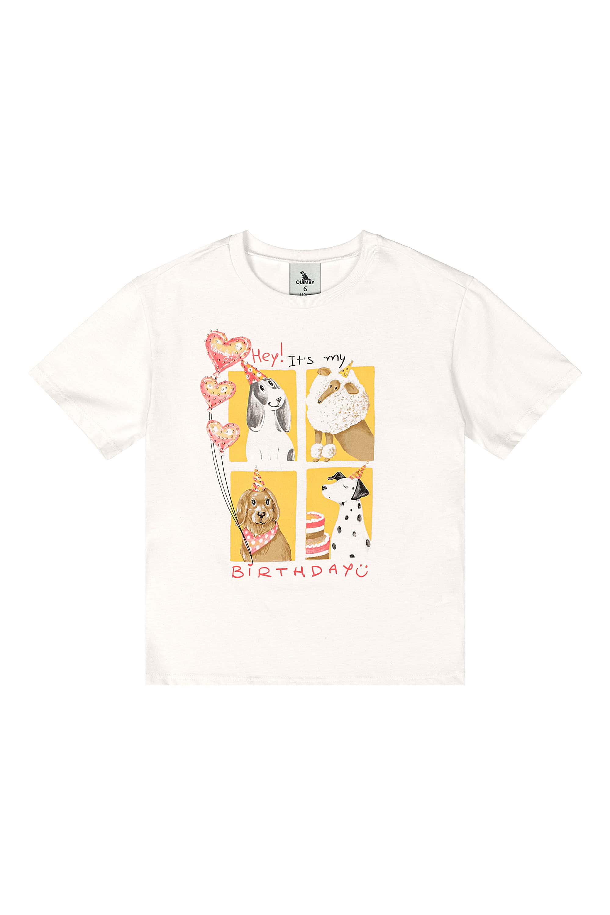 Conjunto com Blusa e Calça Legging Infantil (Off White) Quimby - Imagem 33