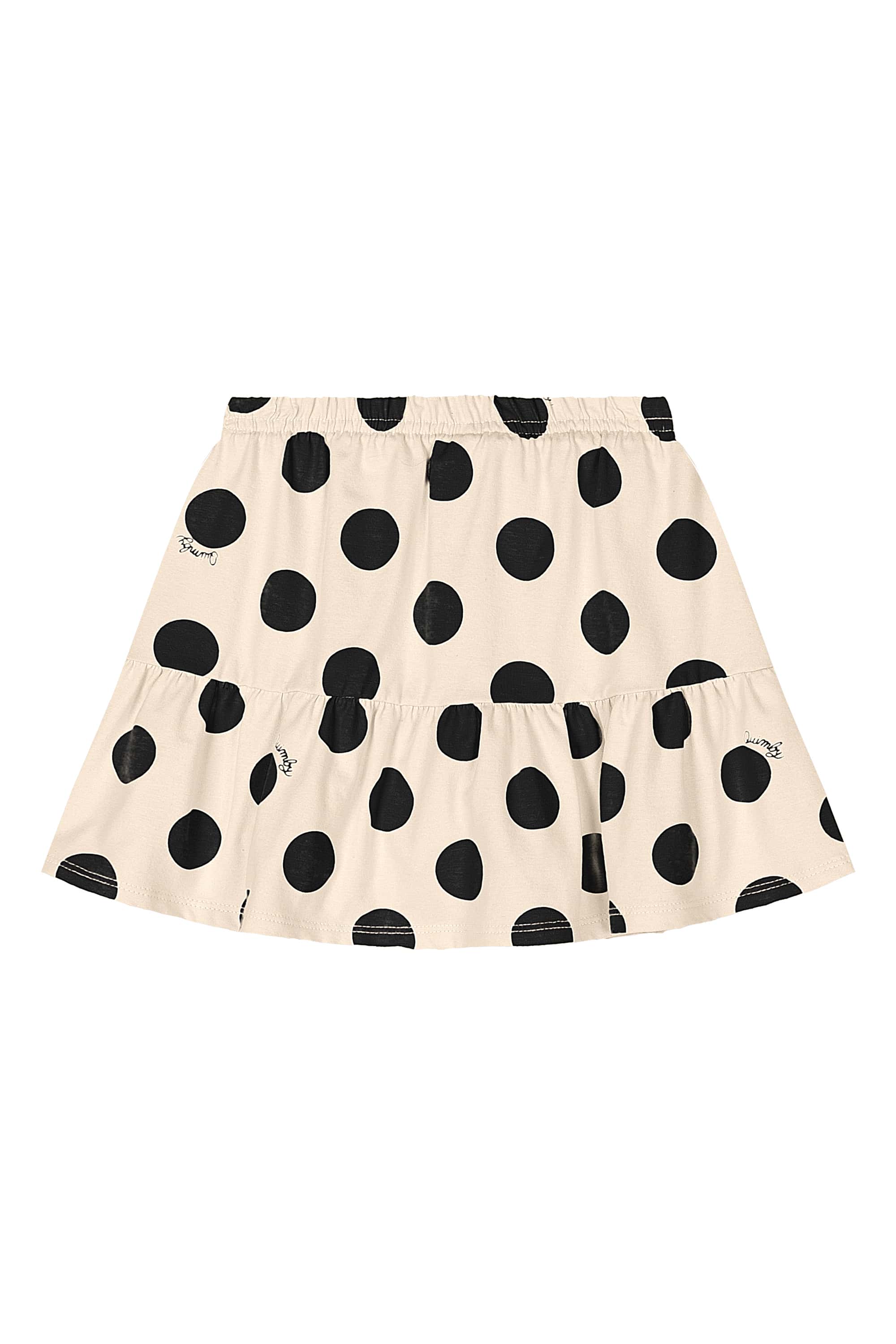 Conjunto Infantil com Blusa e Saia de Bolinhas (Preto) Quimby - Imagem 42