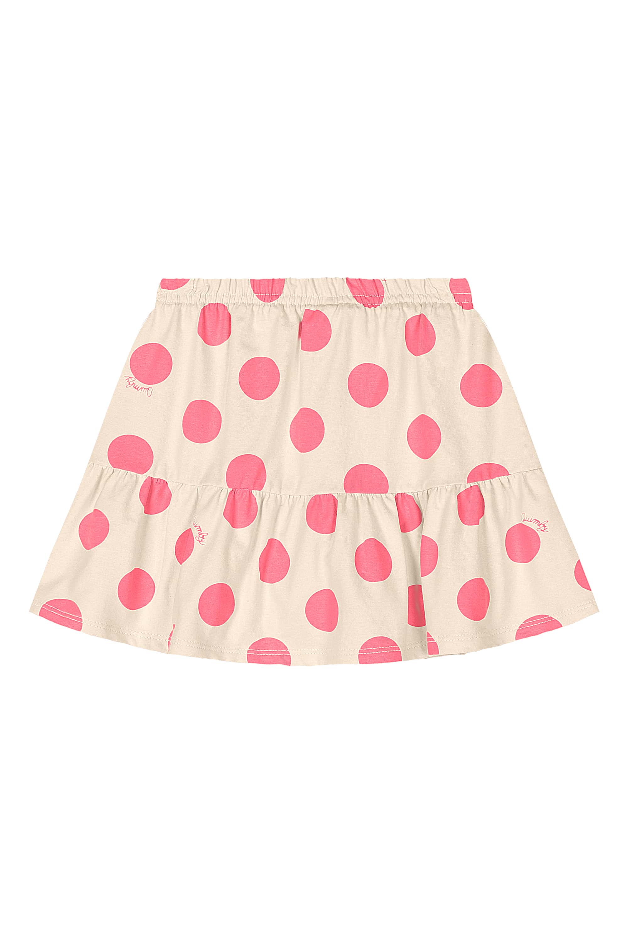 Conjunto Infantil com Blusa e Saia de Bolinhas (Rosa) Quimby - Imagem 30