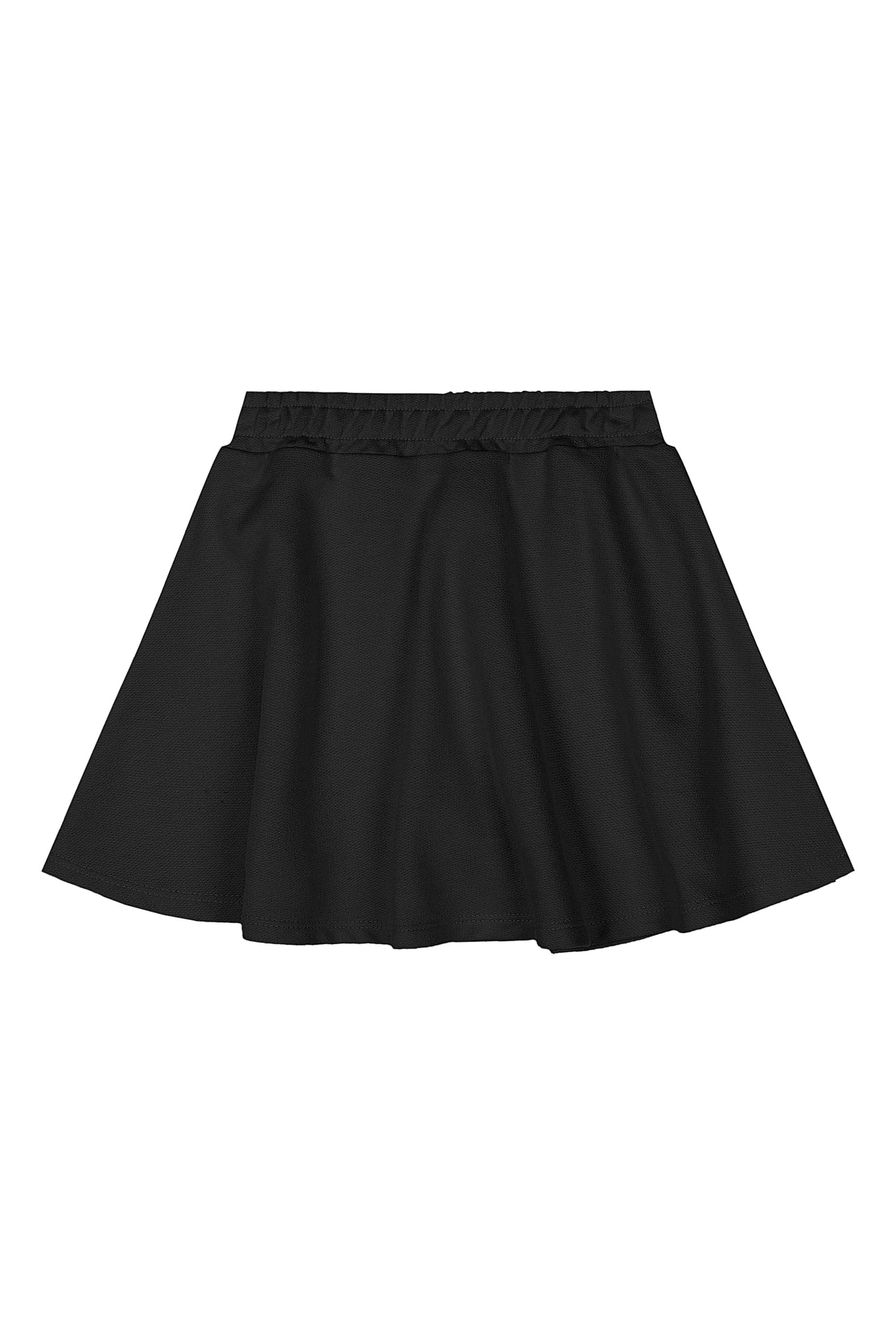 Conjunto Infantil com Blusa e Saia com Strass (Preto) Quimby - Imagem 6