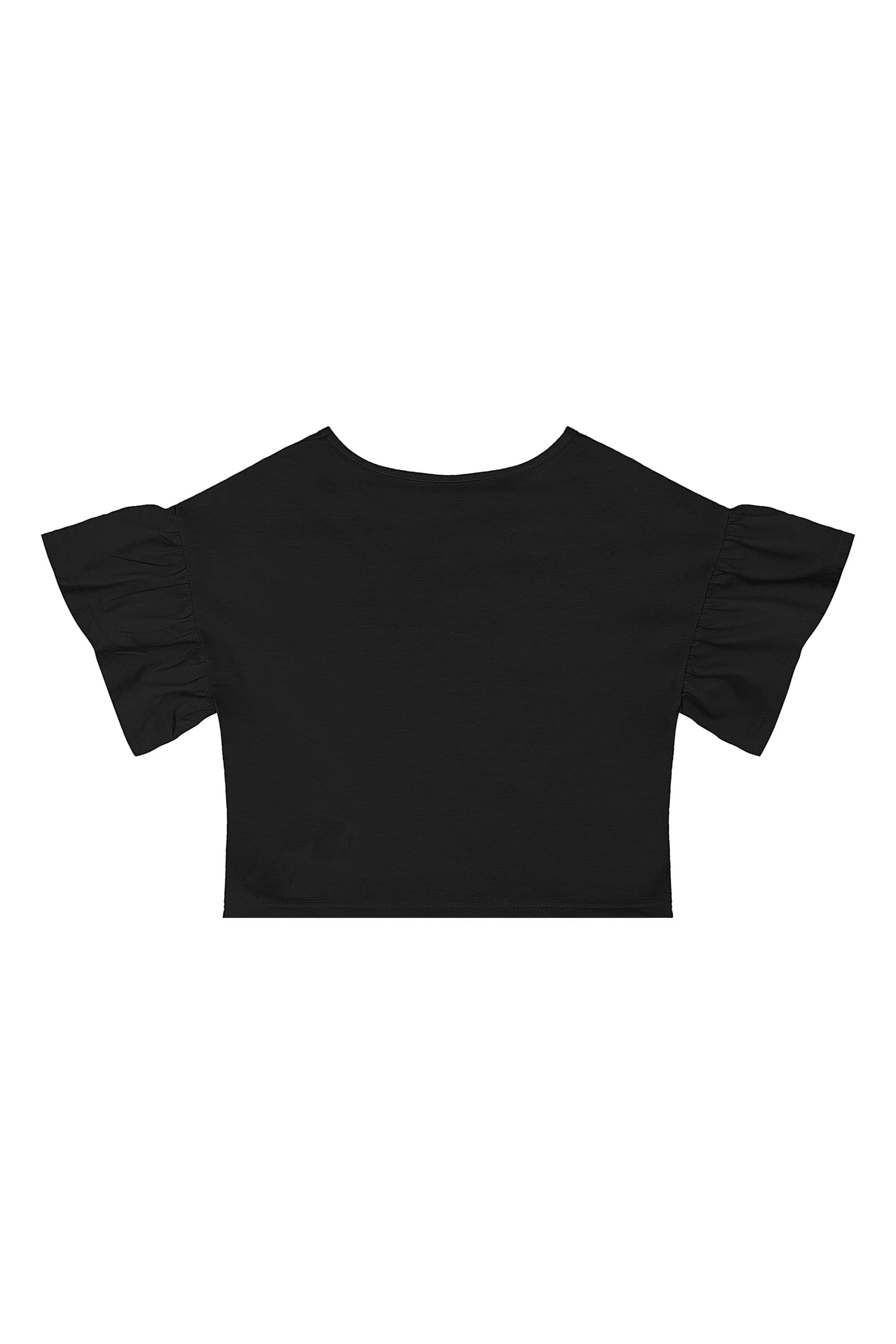 Conjunto Infantil com Blusa e Saia com Strass (Preto) Quimby - Imagem 17
