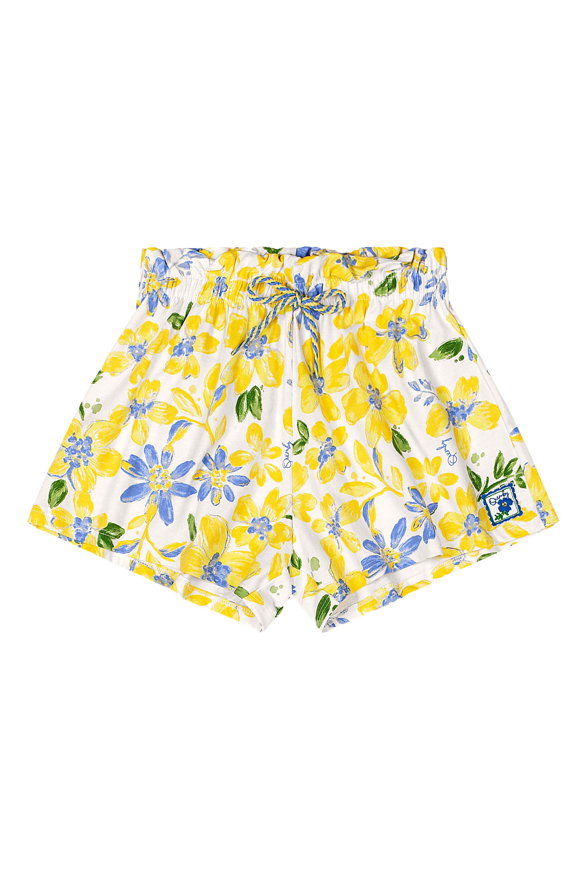 Conjunto Infantil com Blusa e Short Floral (Off White) Quimby - Imagem 16