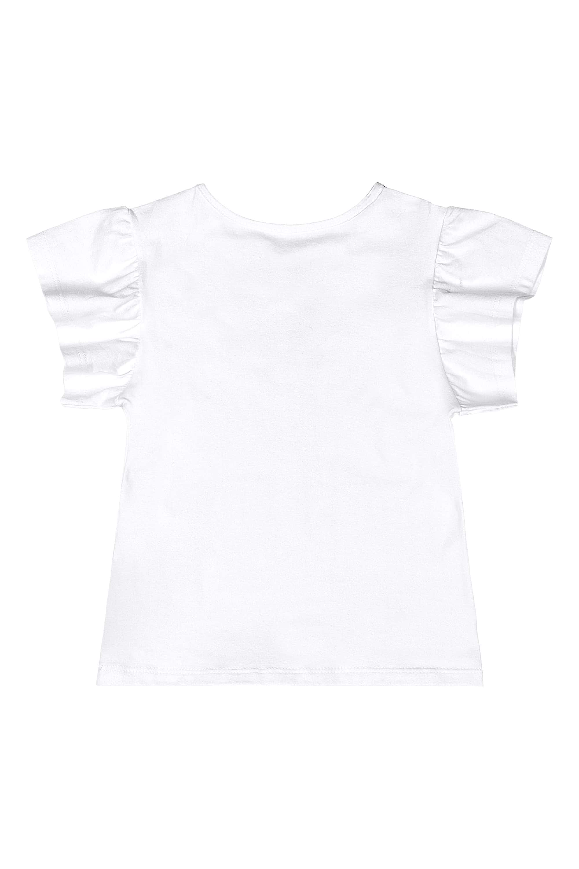 Conjunto Infantil com Blusa e Saia Floral (Azul) Quimby - Imagem 5