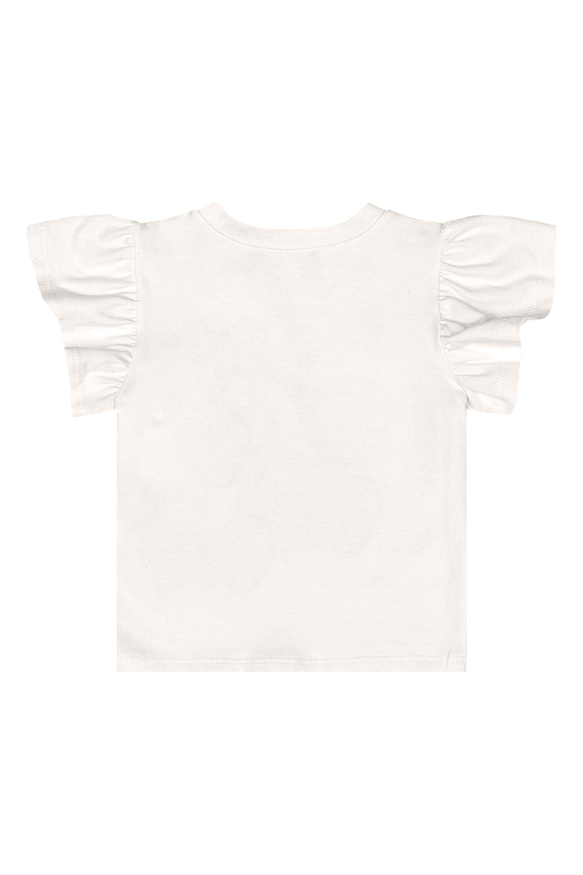 Conjunto Bebê com Blusa e Saia em Tule (Off White) Quimby - Imagem 11