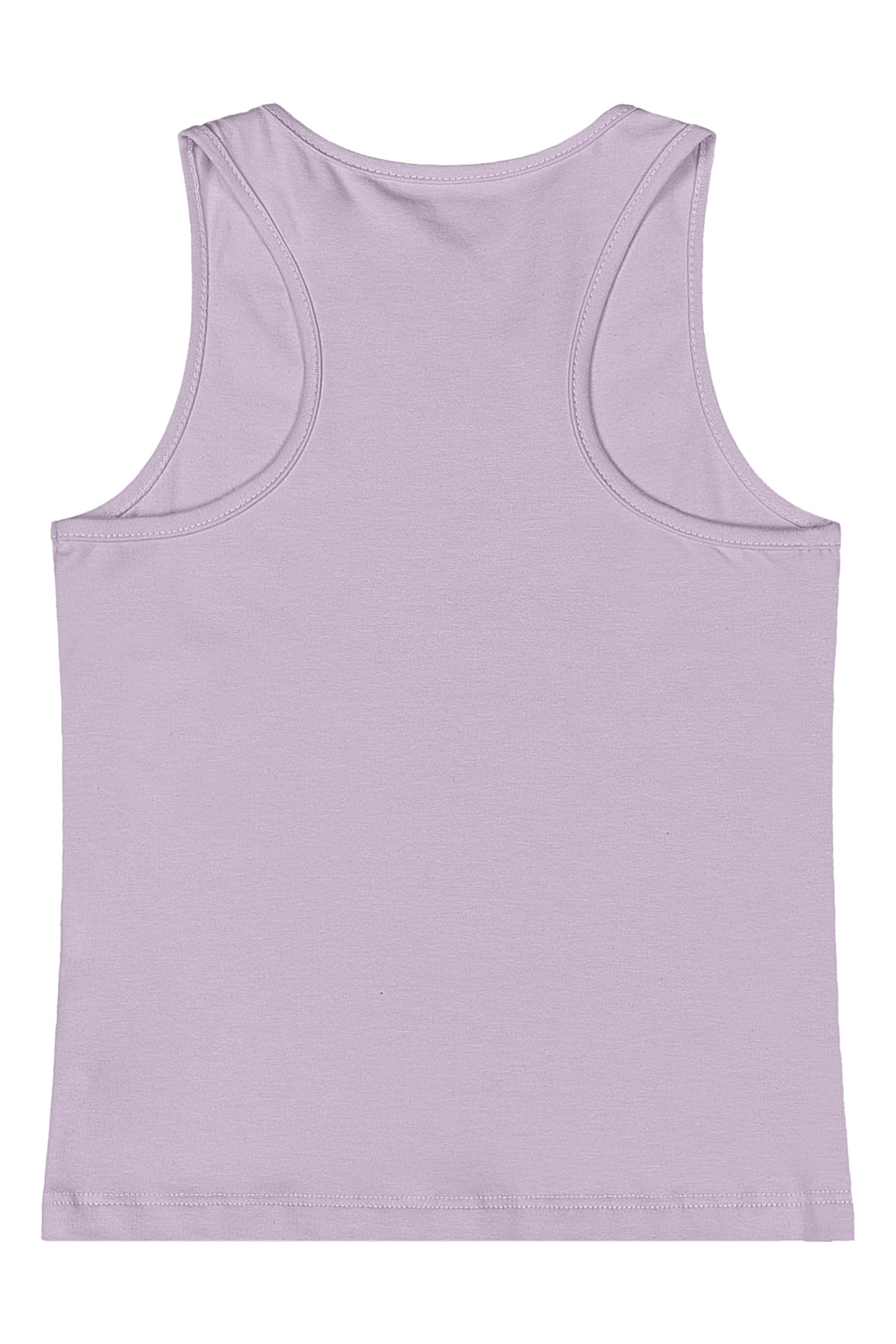 Regata Básica em Cotton para Menina (Roxo) Quimby - Imagem 2