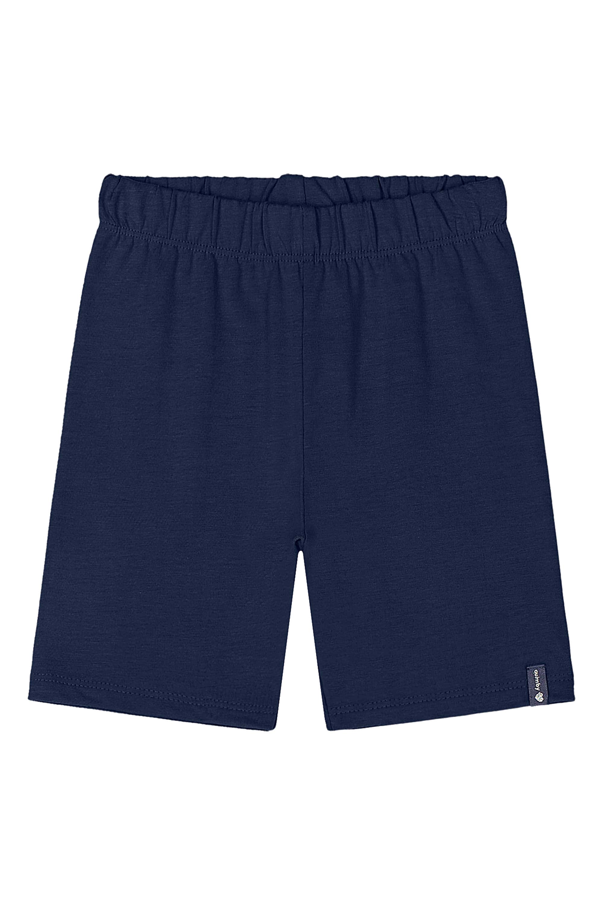 Bermuda Ciclista Básica Infantil Feminina (Azul Marinho) Quimby
