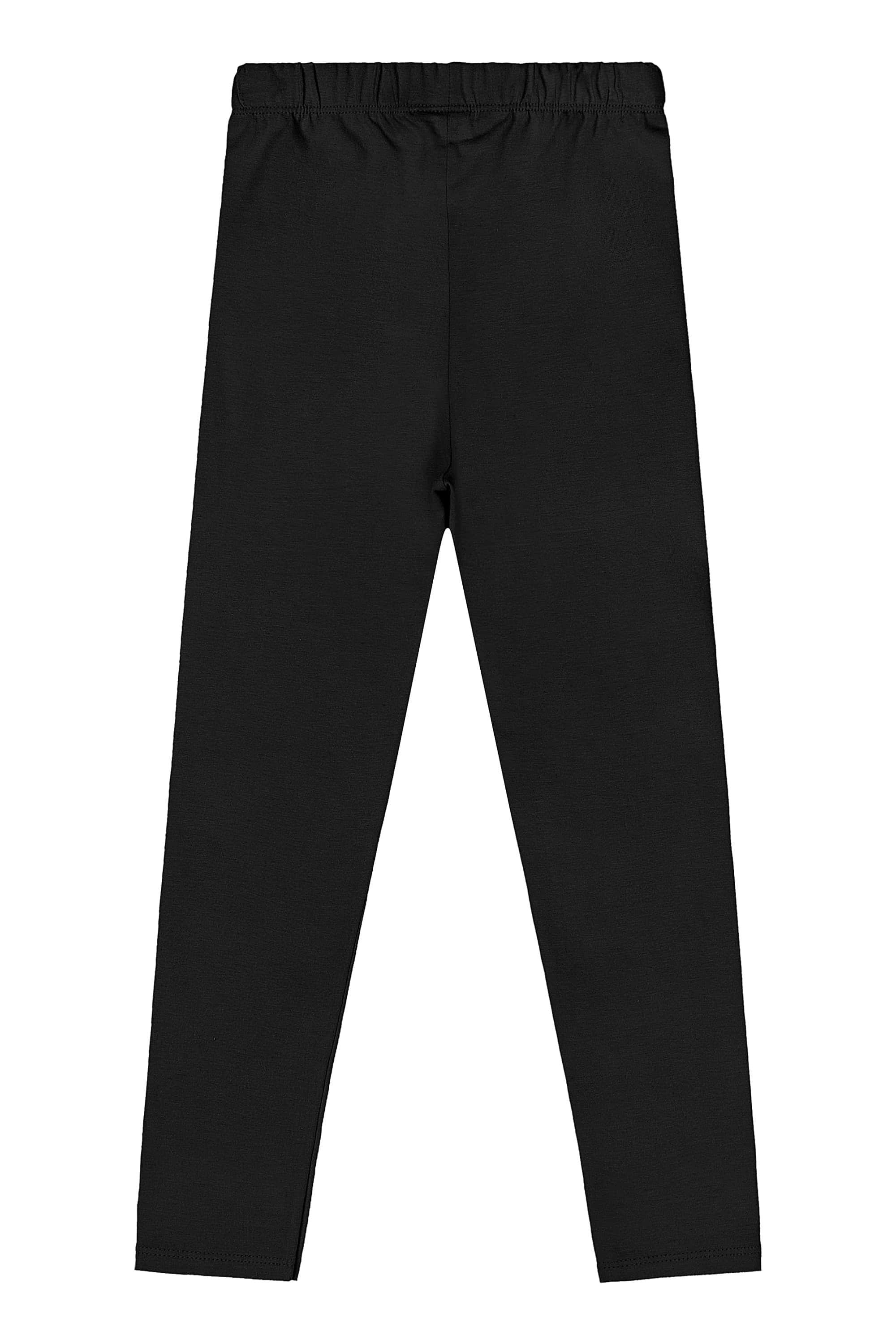 Calça Legging Básica em Cotton para Menina (Preto) Quimby - Imagem 2