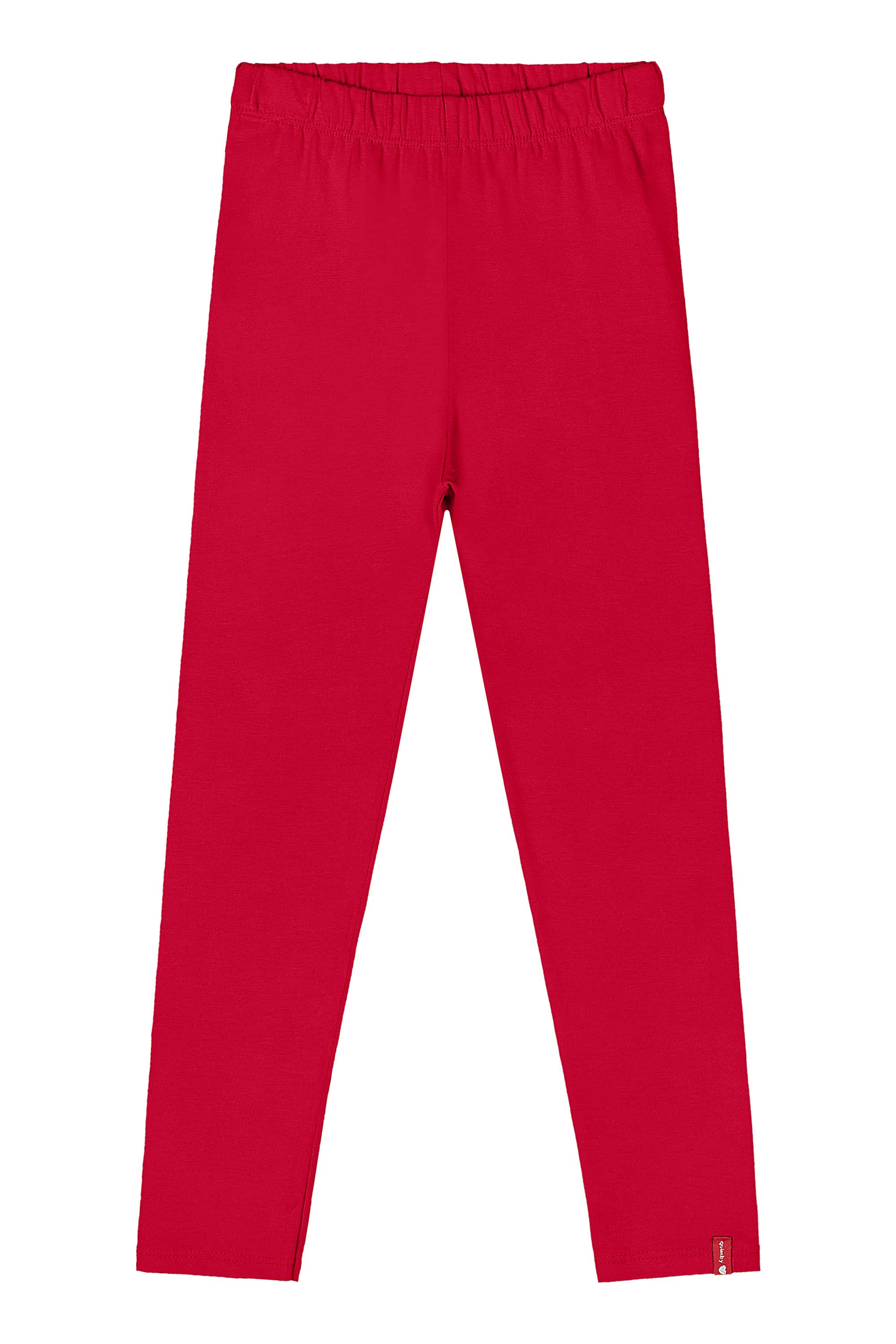 Calça Legging Básica em Cotton para Menina (Vermelho) Quimby