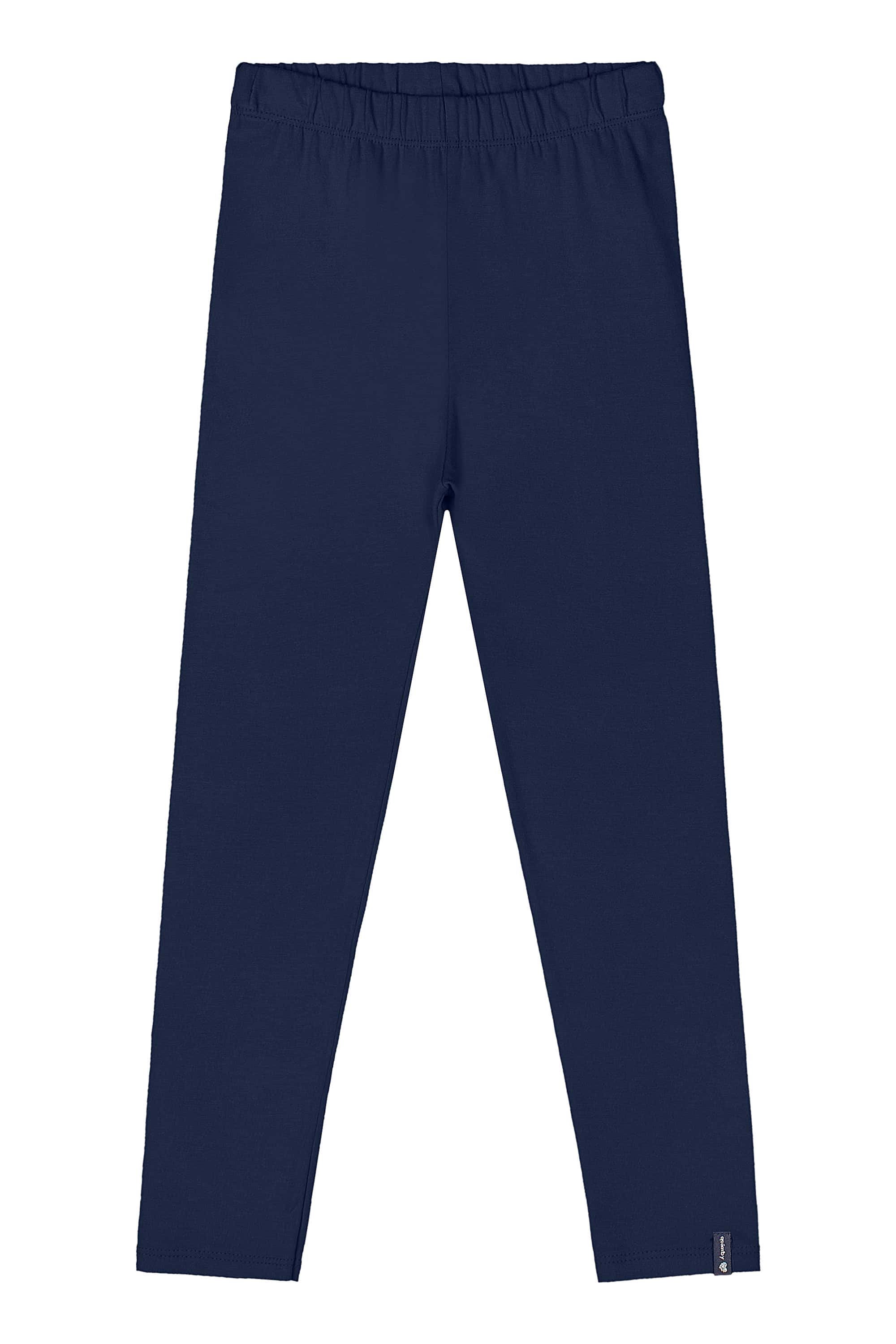 Calça Legging Básica em Cotton para Menina (Azul Marinho) Quimby