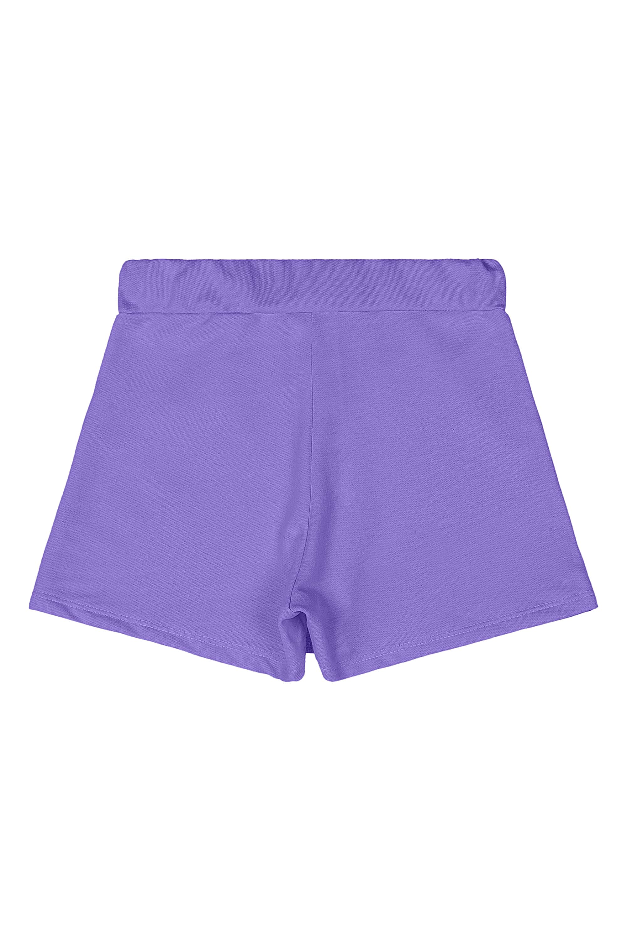 Short-Saia em Moletom Infantil Feminino (Roxo) Quimby - Imagem 4