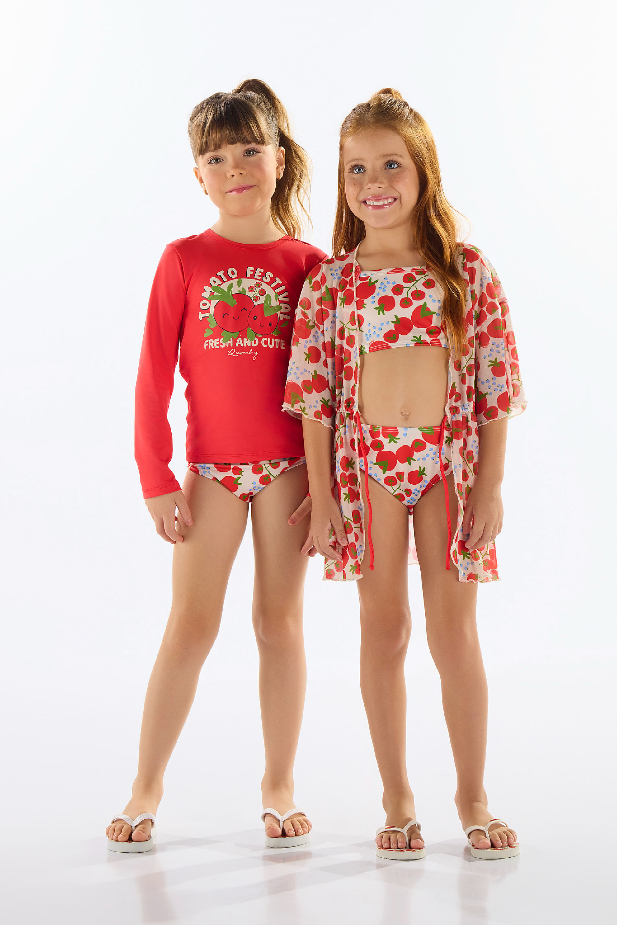 Biquíni Manga Longa FPS +50 Infantil (Vermelho) Quimby - Imagem 28