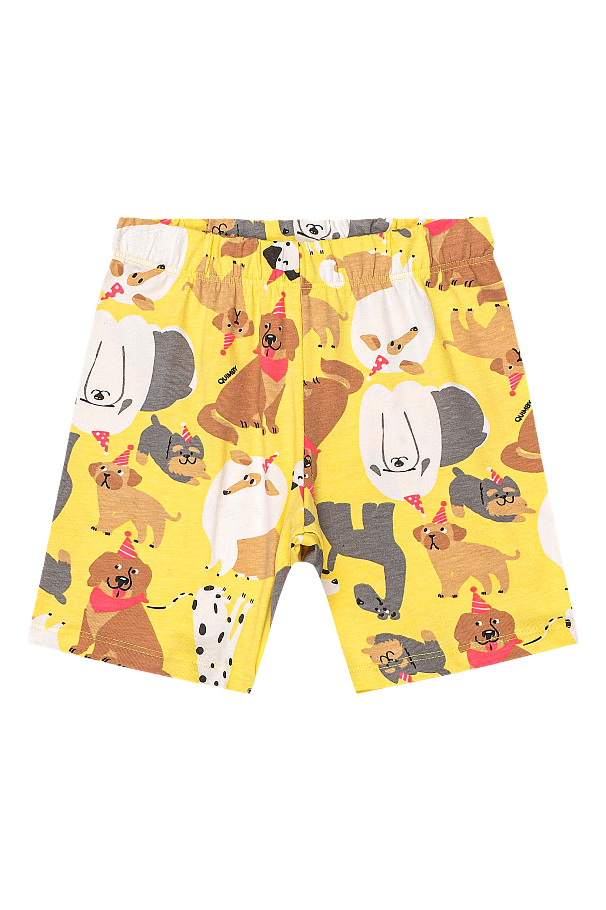 Bermuda Ciclista Estampada Infantil em Cotton (Amarelo) Quimby - Imagem 16