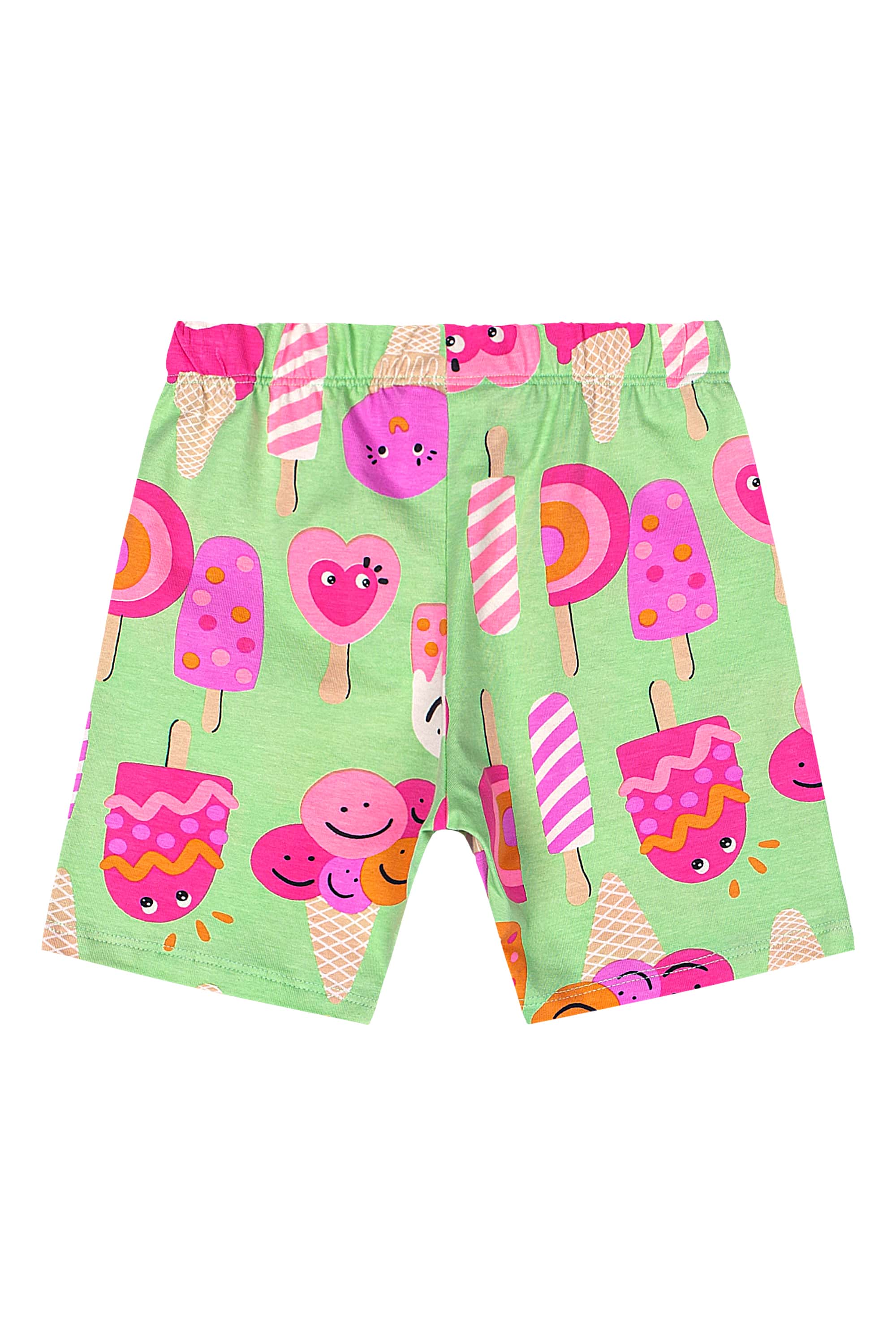 Bermuda Ciclista Estampada Infantil em Cotton (Verde) Quimby - Imagem 14